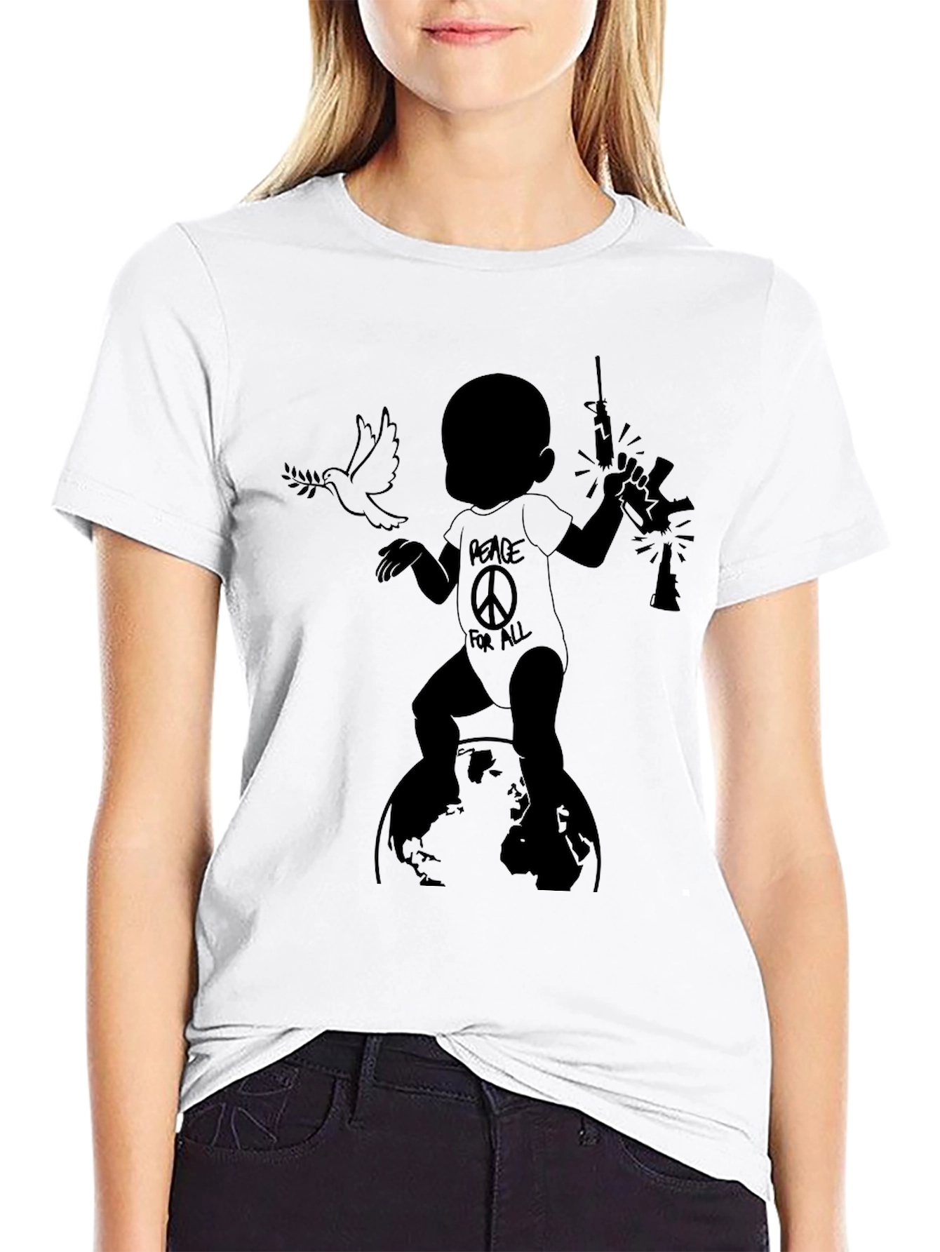 Peace vs. War Graphic Tee