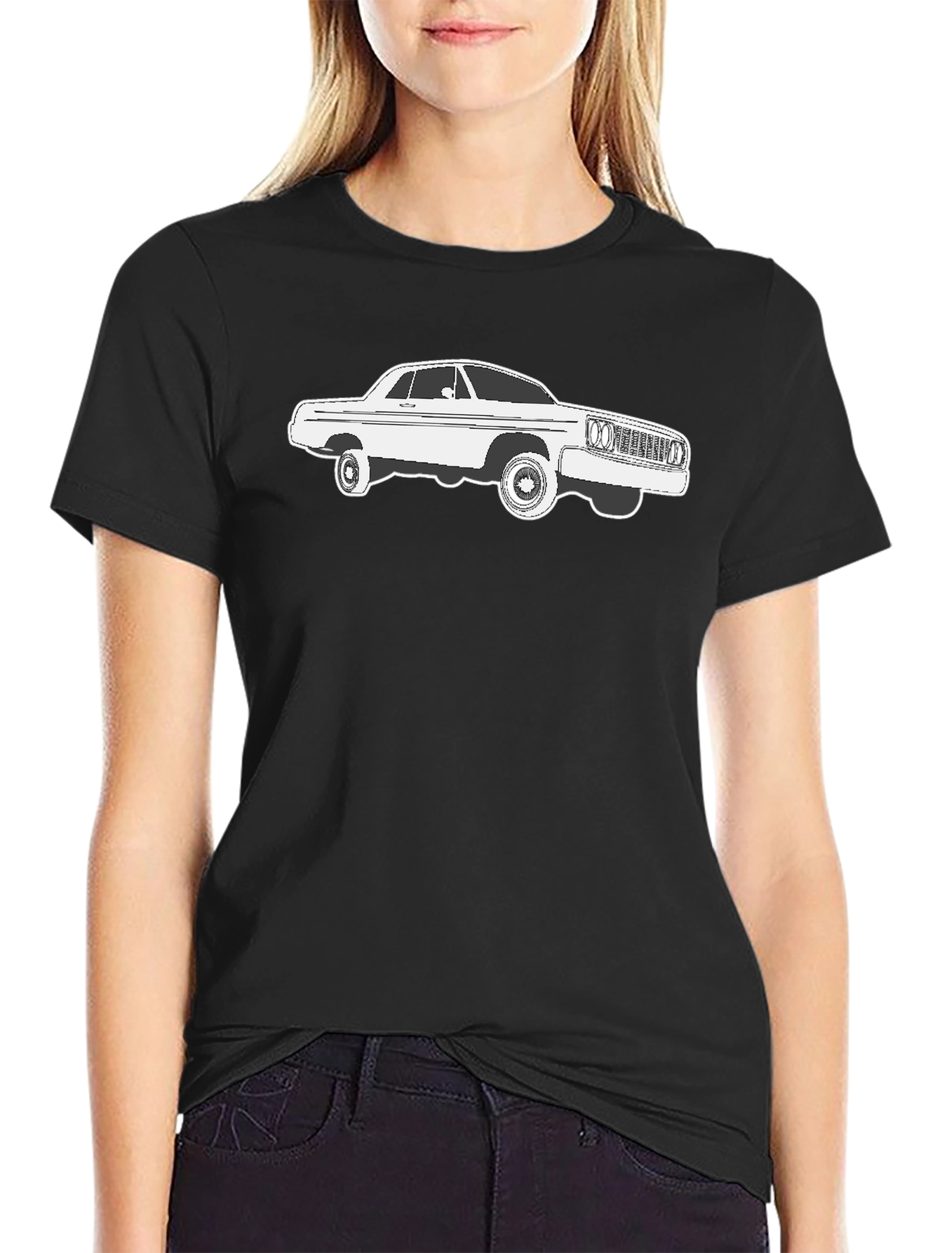 Classic Car Graphic T-Shirt - Black