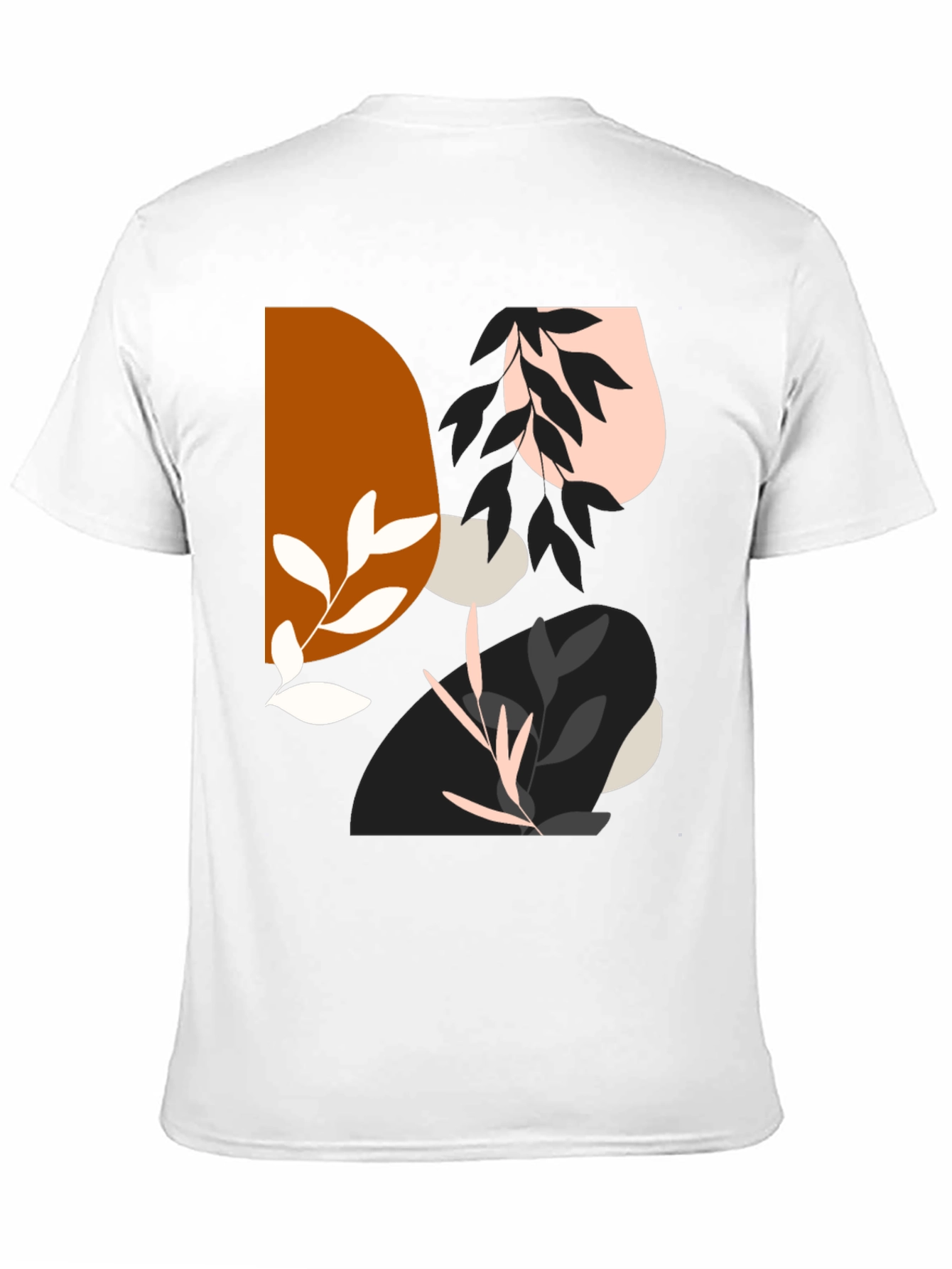 Abstract Graphic Print Mens Black T-Shirt