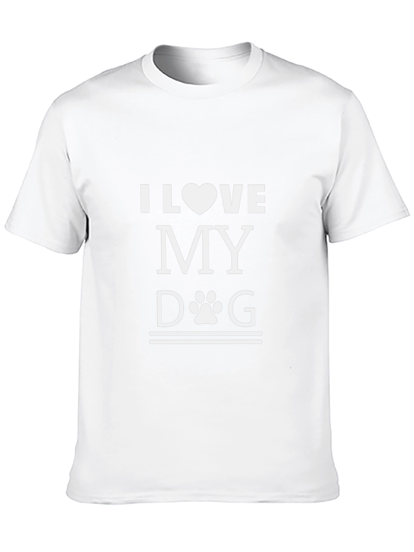 I Love My Dog T-Shirt - Black