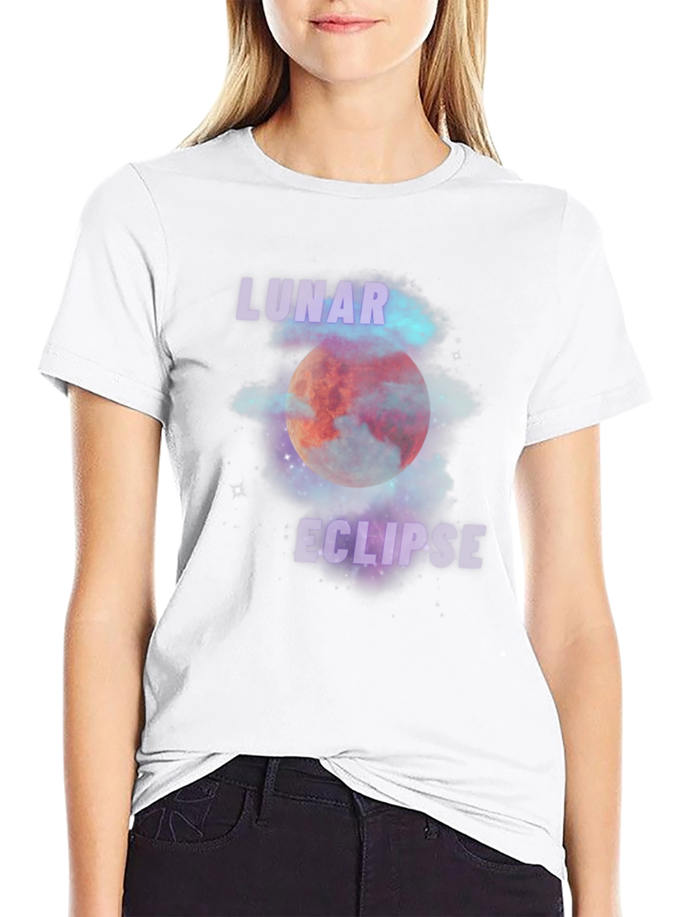 Lunar Eclipse Graphic Print T-Shirt