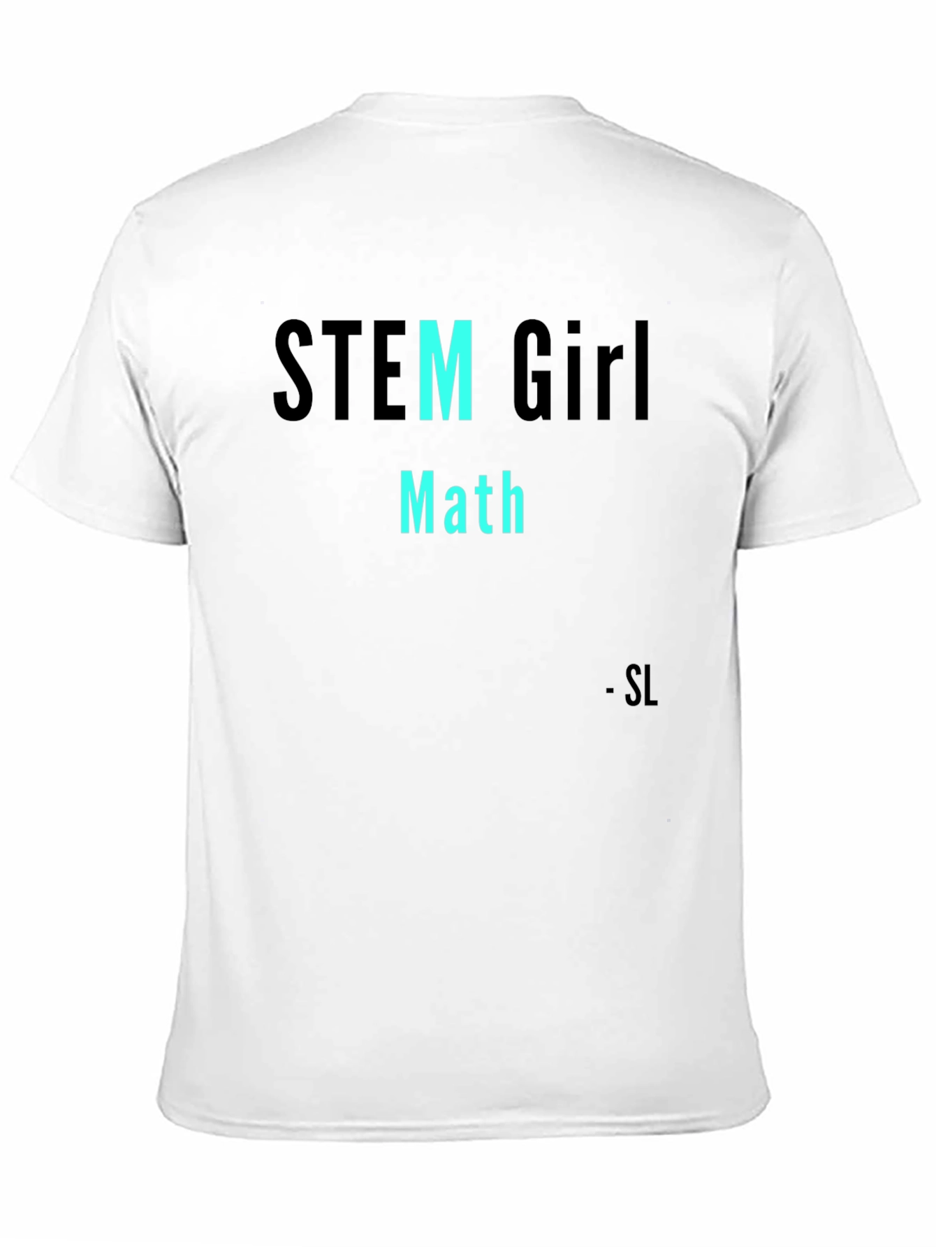 STEM Girl Math Black T-Shirt