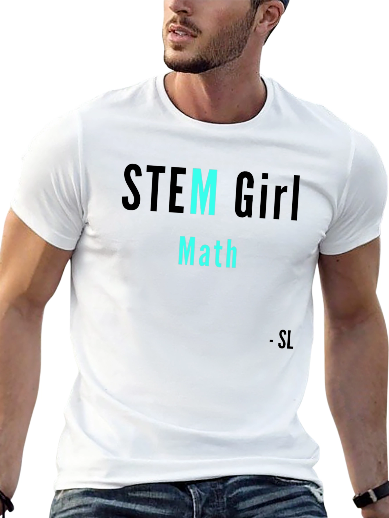 STEM Girl Math Black T-Shirt