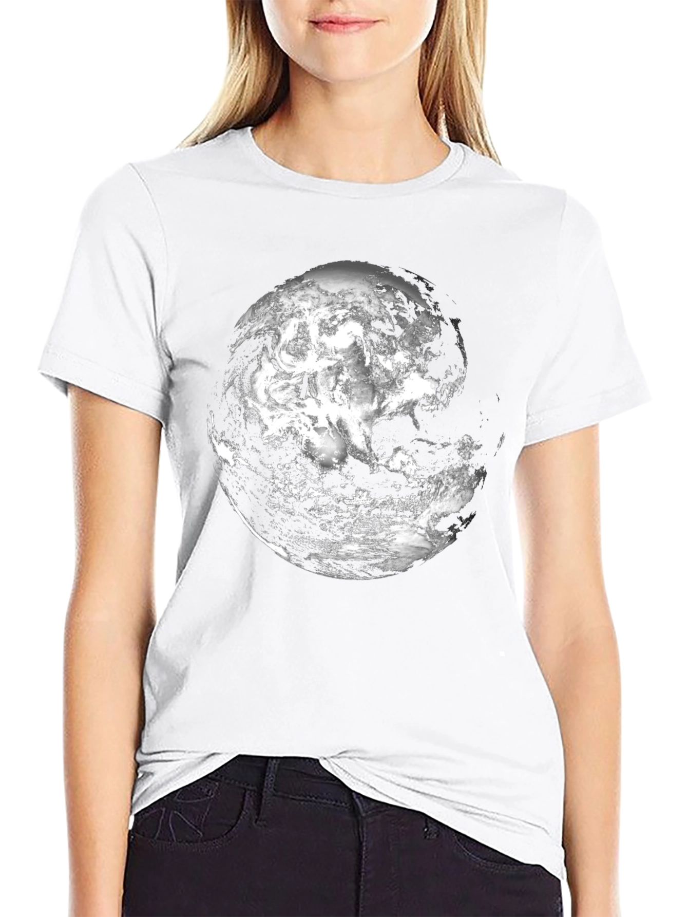 Earth Graphic Black T-Shirt