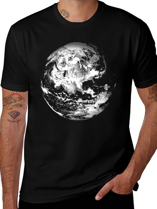 Earth Graphic Black T-Shirt