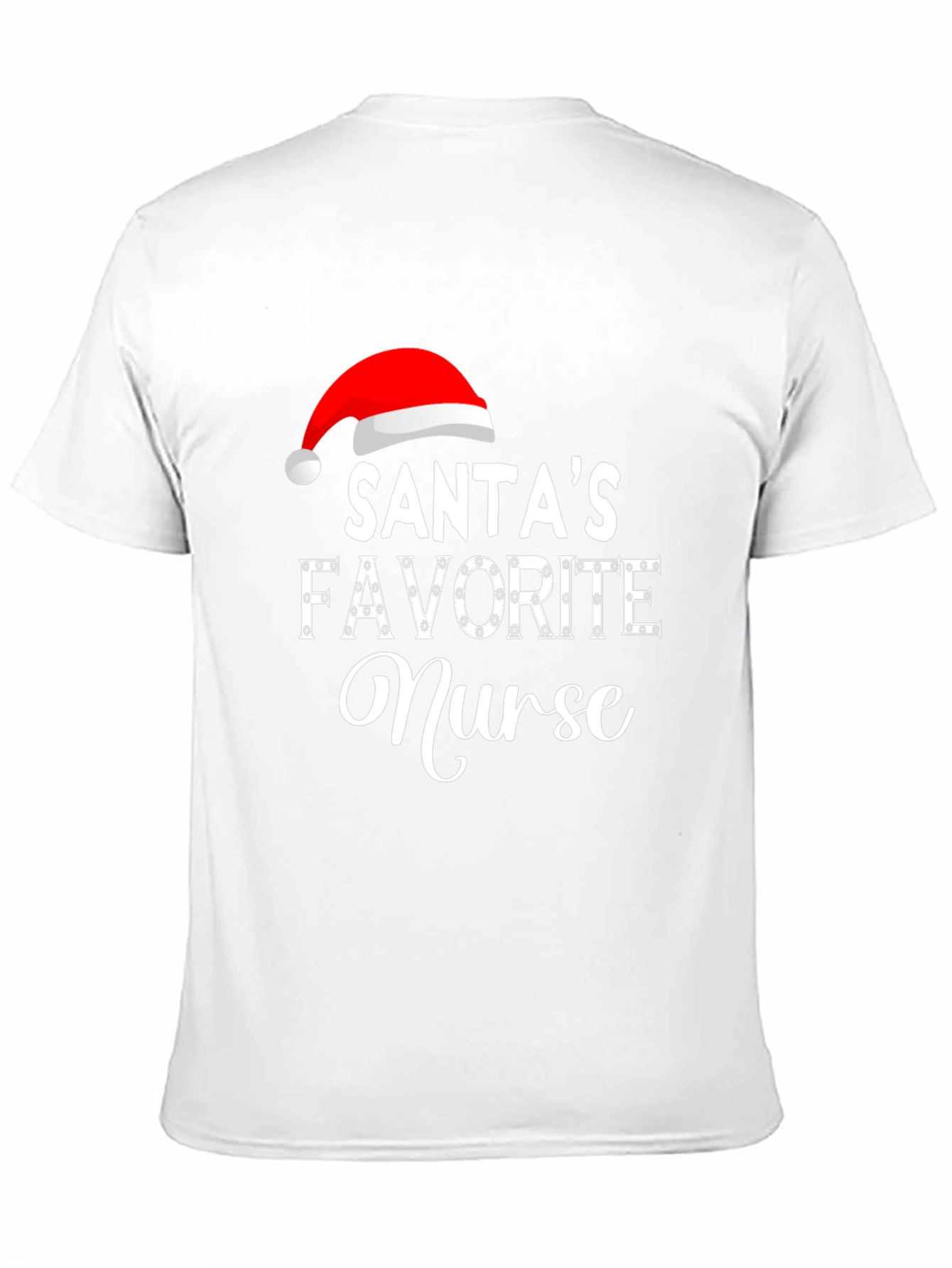 Santas Favorite Nurse Holiday T-Shirt