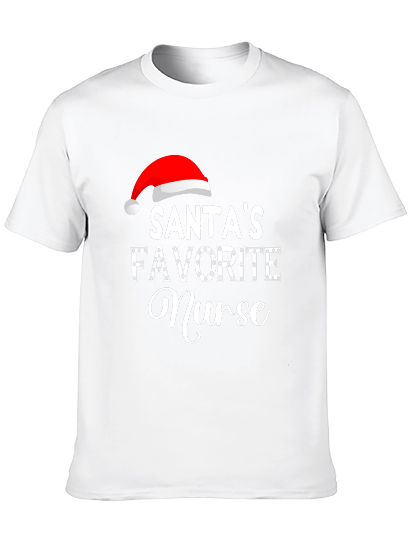 Santas Favorite Nurse Holiday T-Shirt