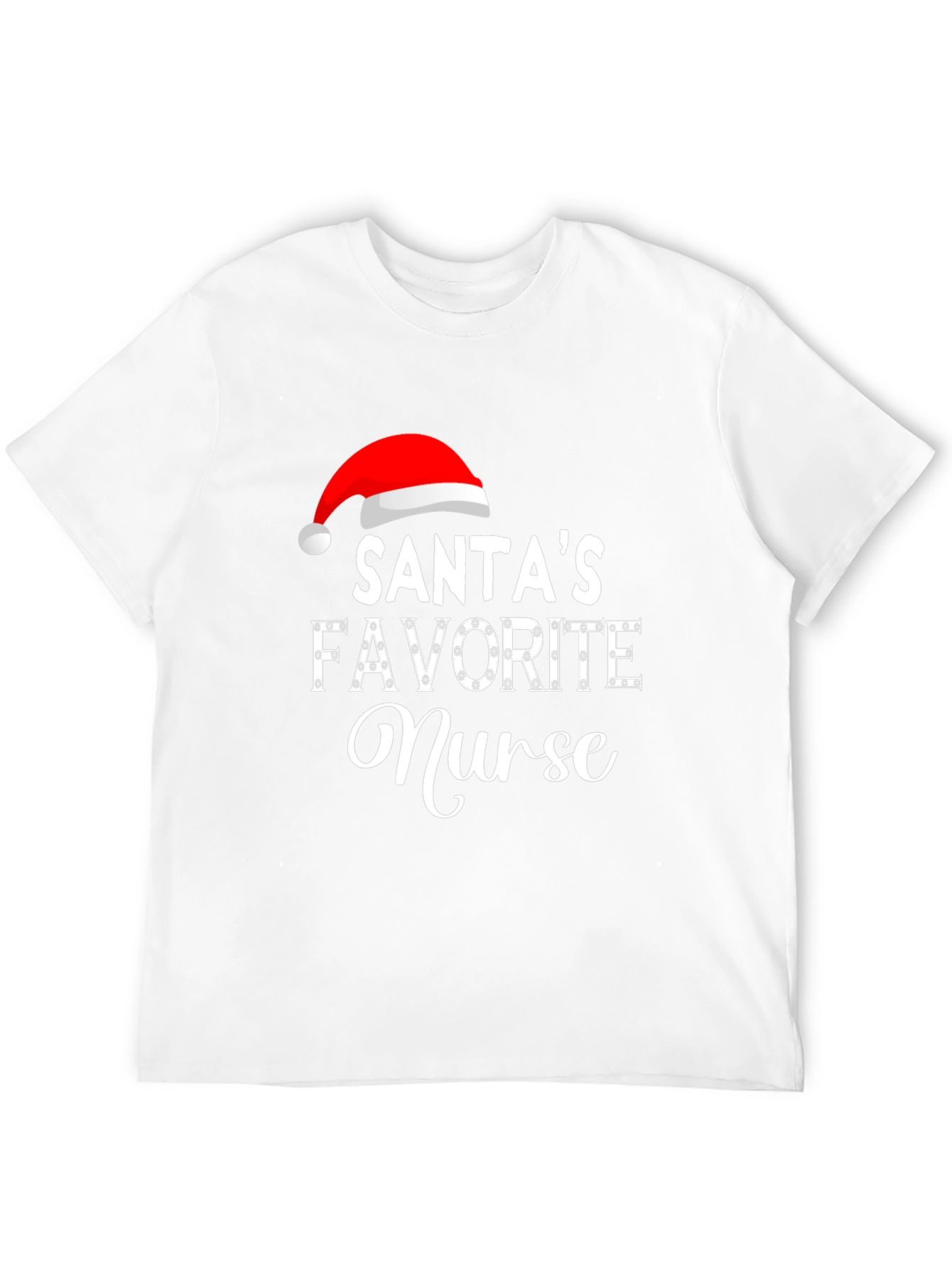 Santas Favorite Nurse Holiday T-Shirt