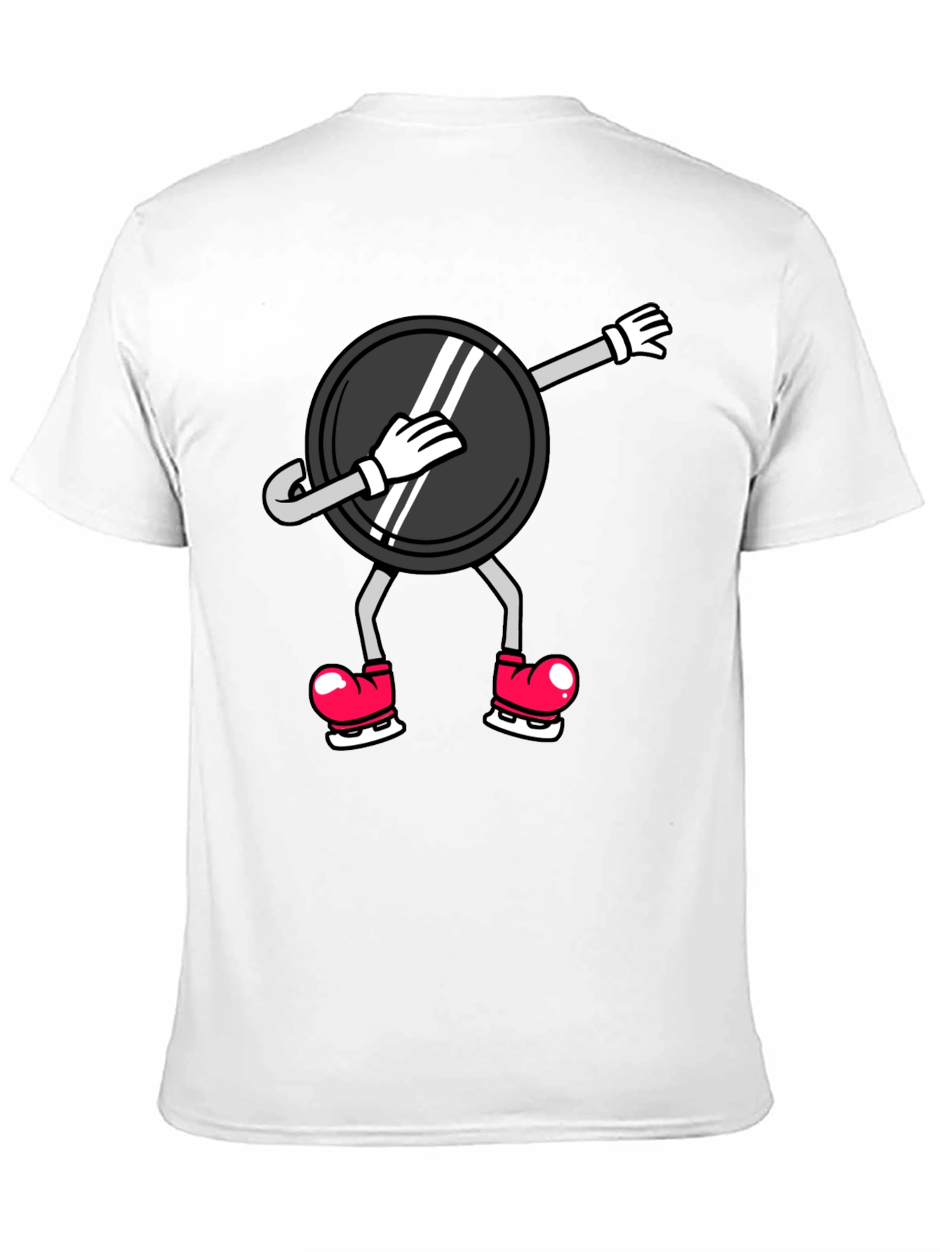 Dabbing Hockey Puck T-Shirt - Black