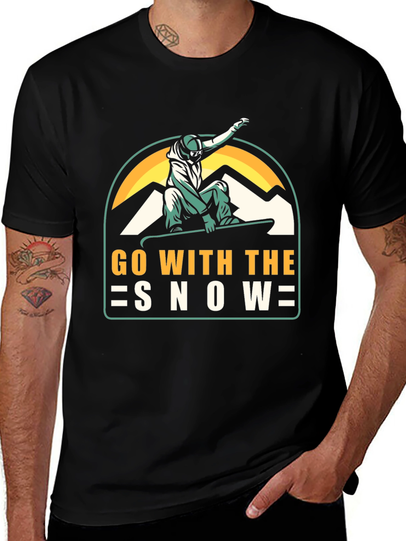 Go With The Snow Graphic Tee