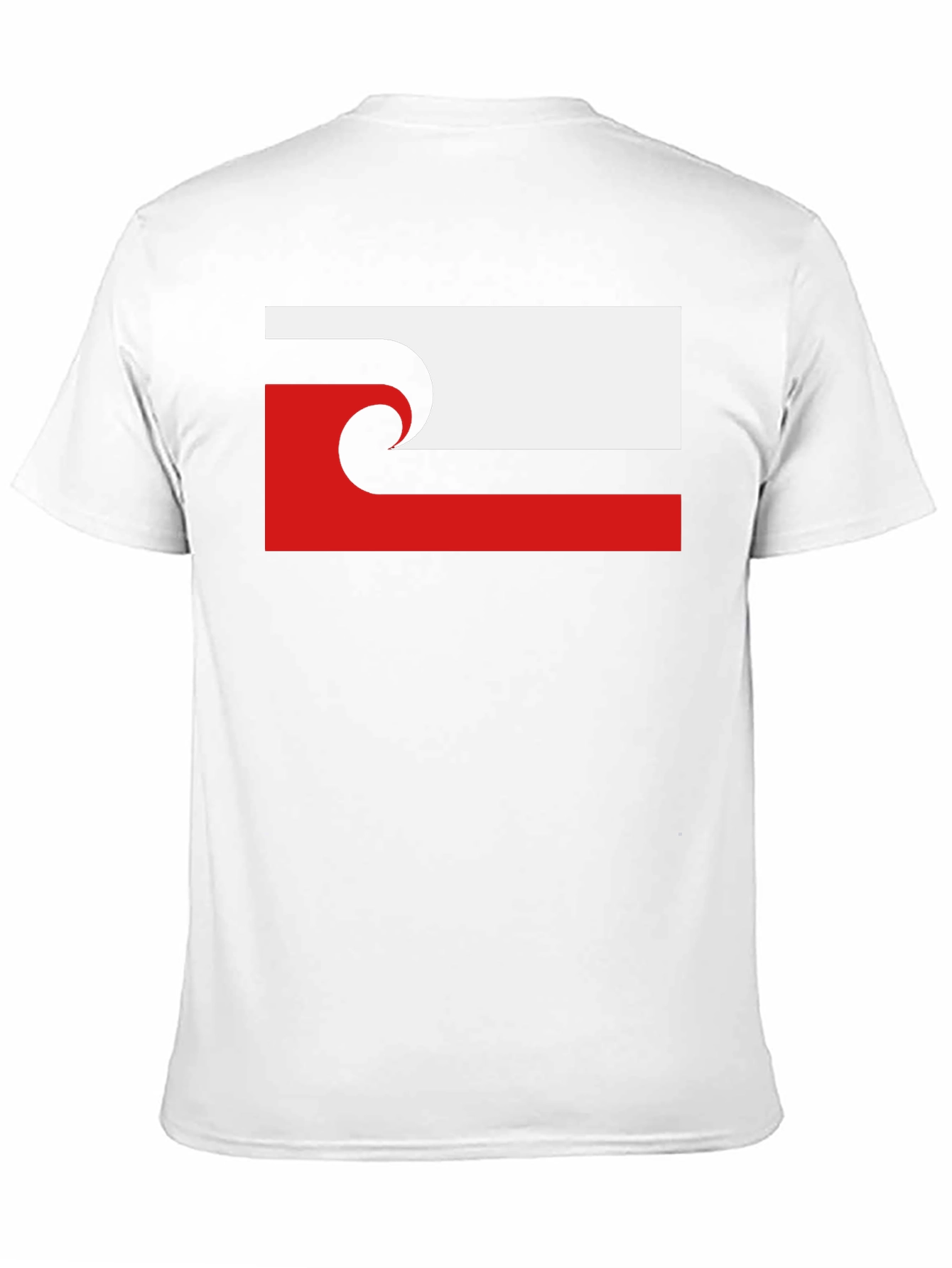 Unique Wave Design Black T-Shirt