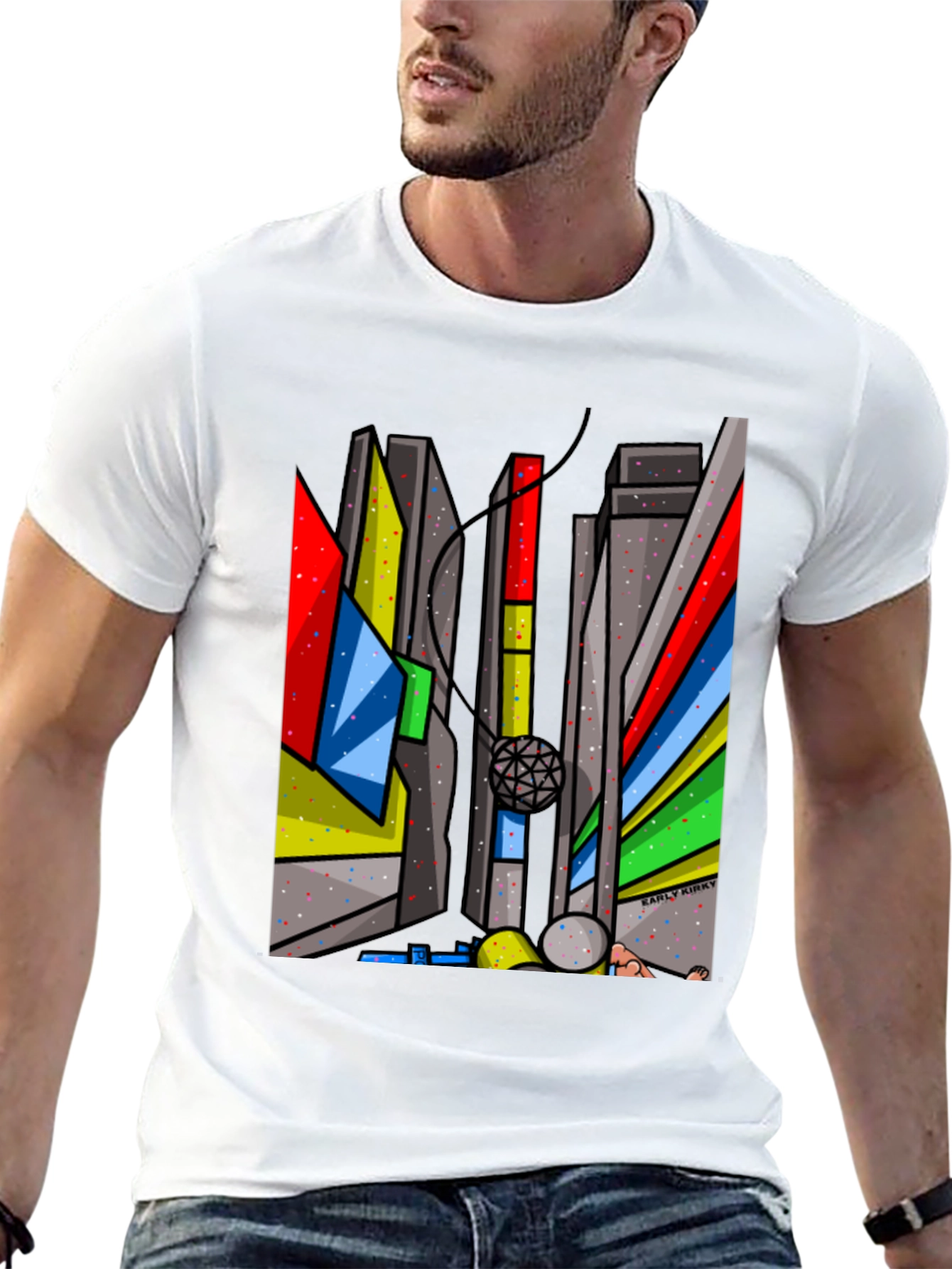 Abstract Cityscape Graphic Tee