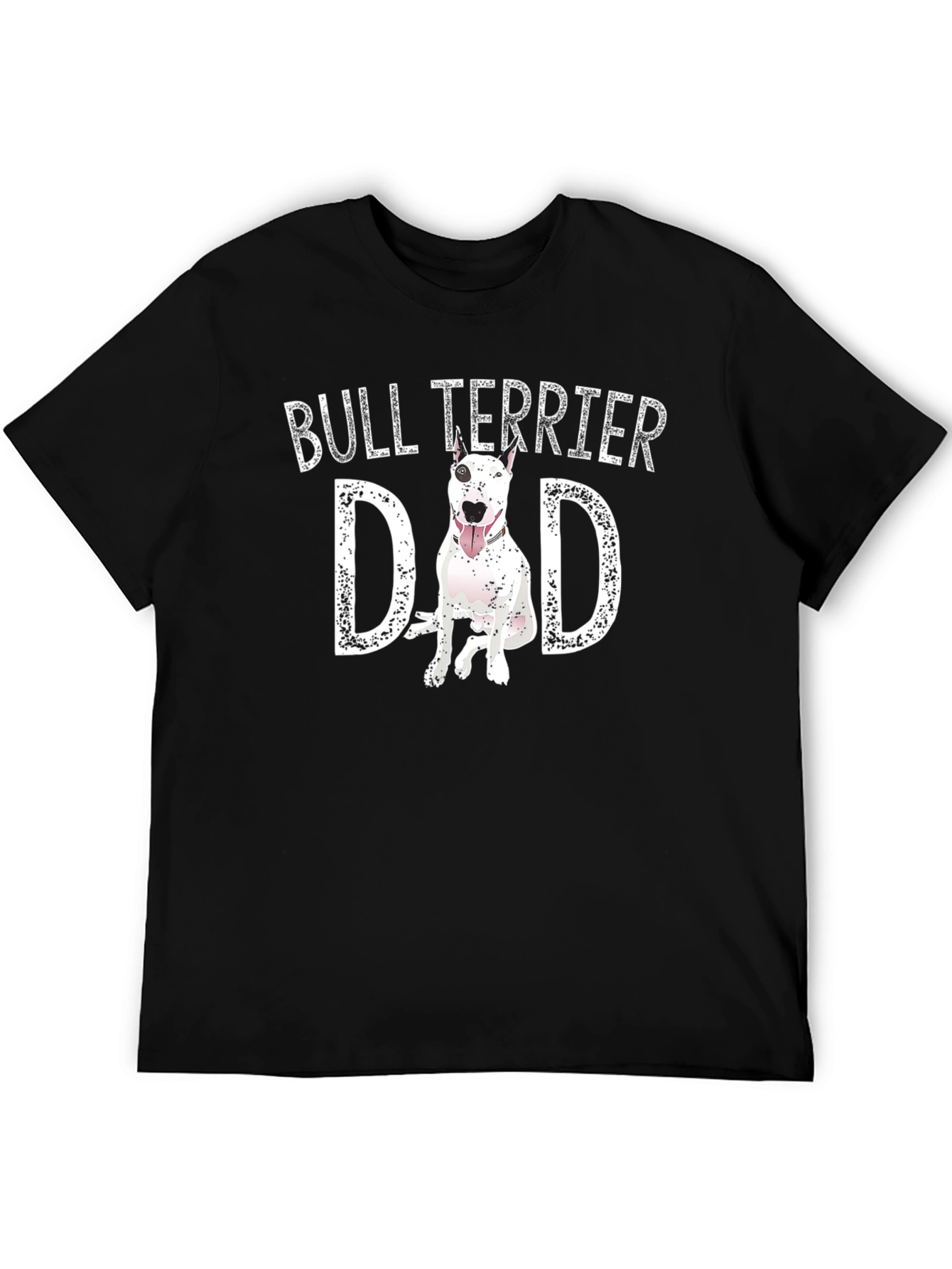 Bull Terrier Dad Black T-Shirt