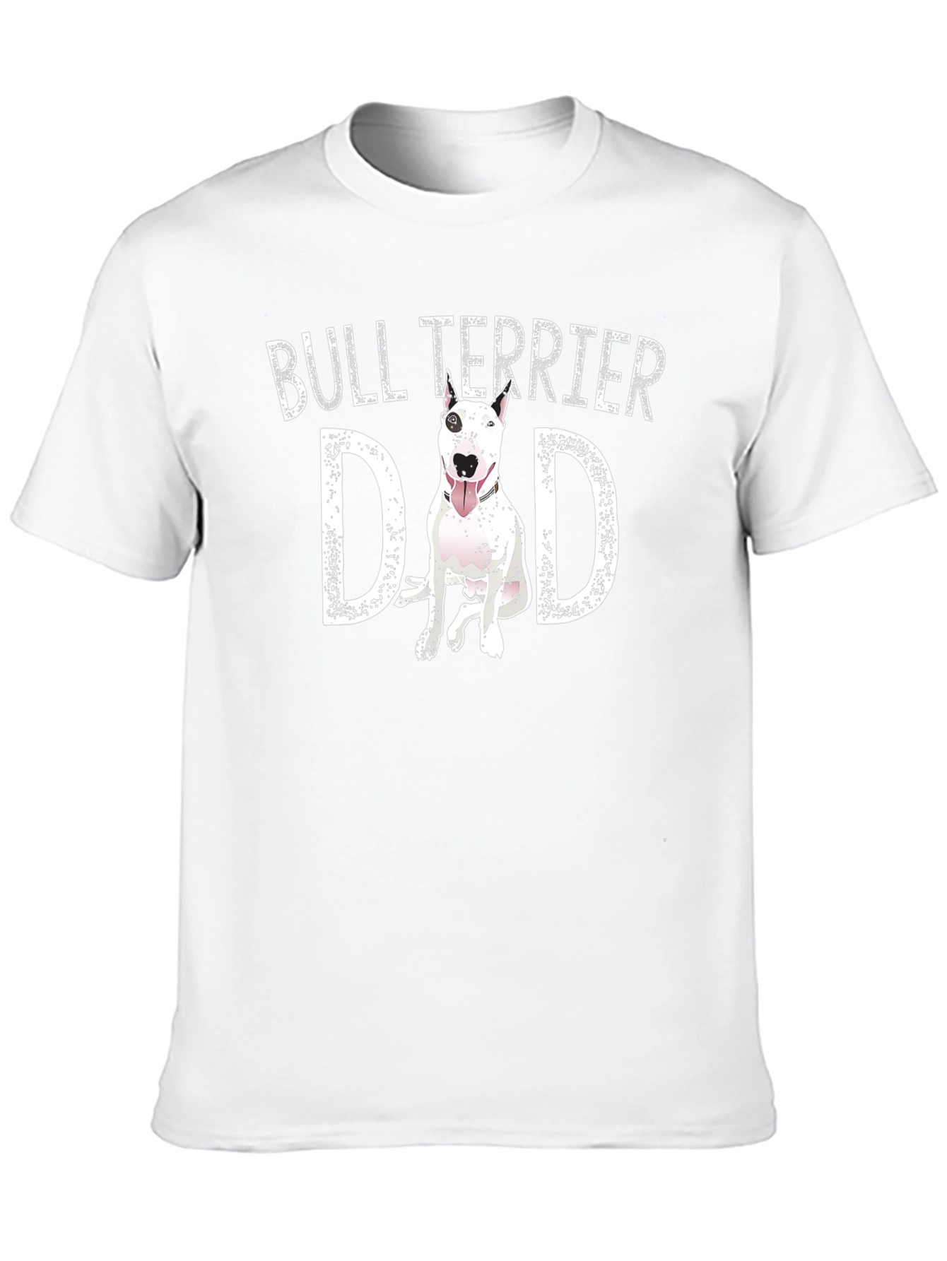 Bull Terrier Dad Black T-Shirt