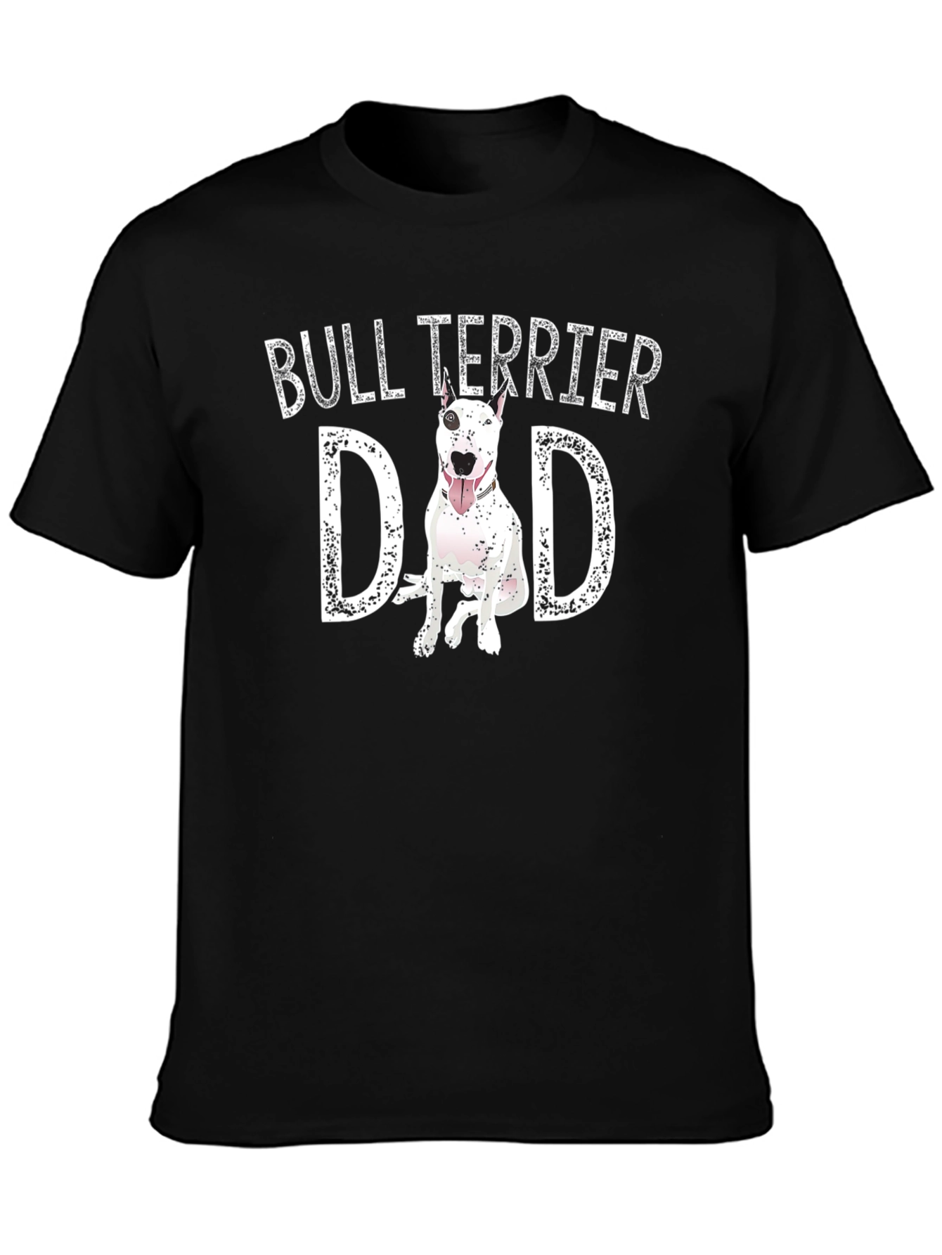 Bull Terrier Dad Black T-Shirt