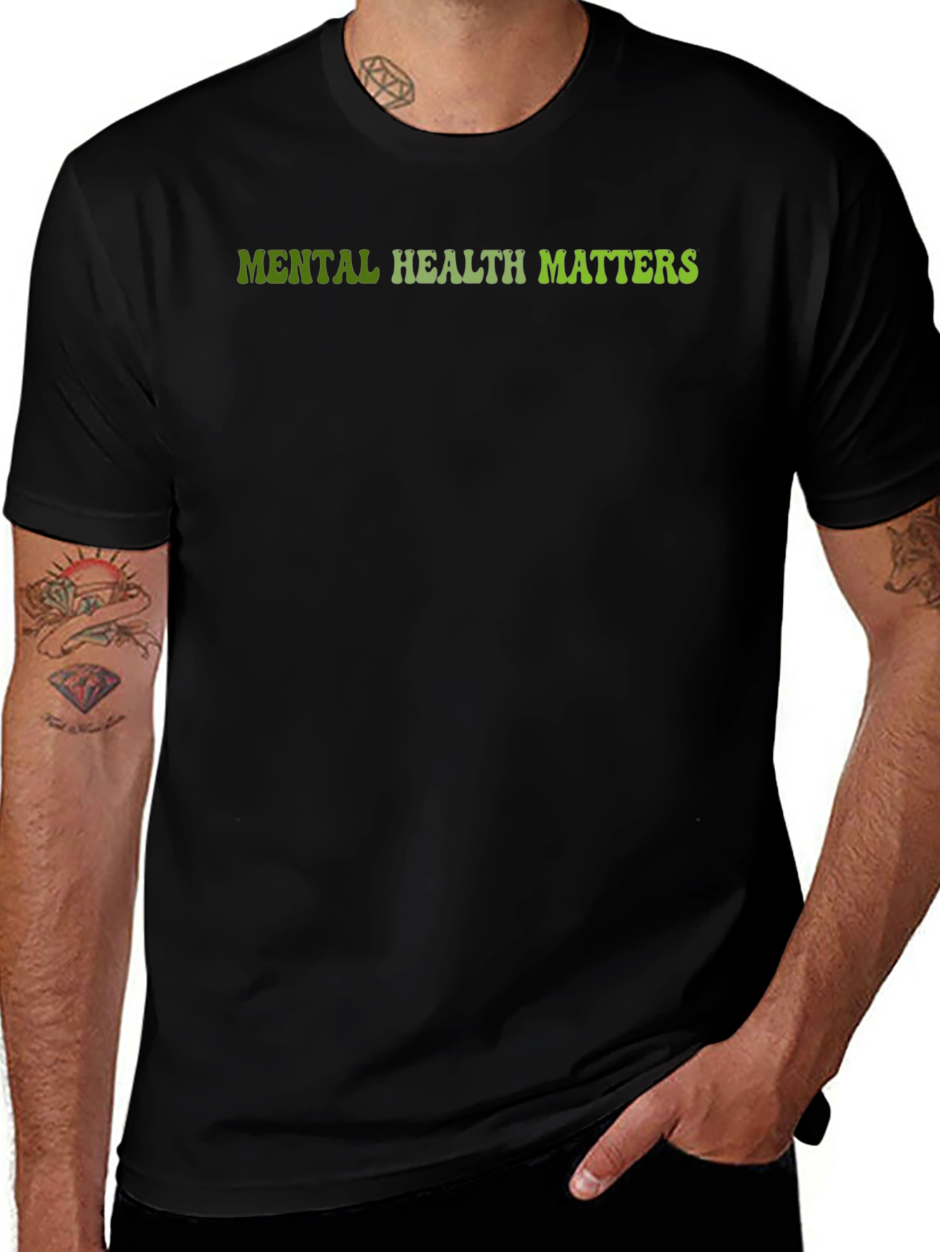 Mental Health Matters Black Graphic Tee