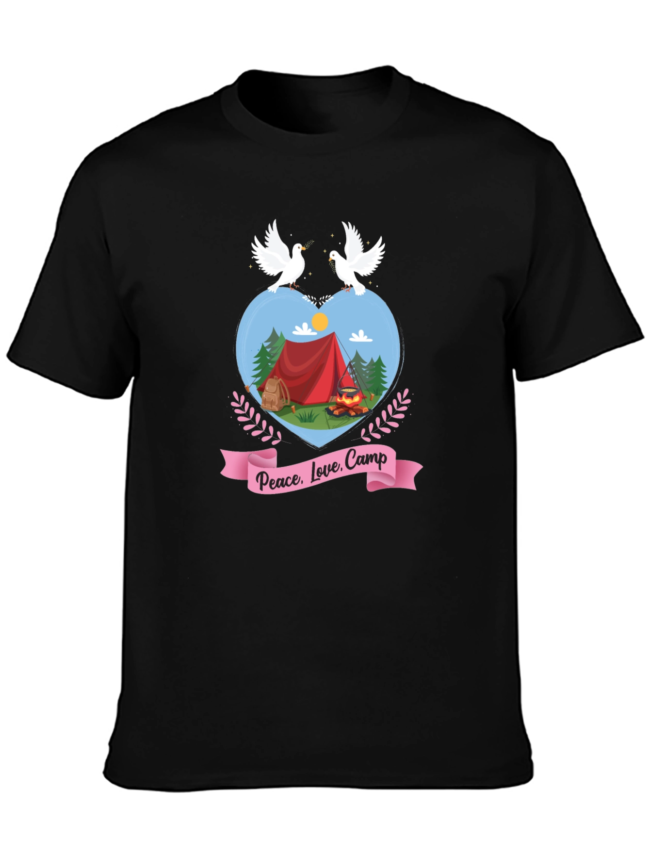 Peace Love Camp Graphic T-Shirt