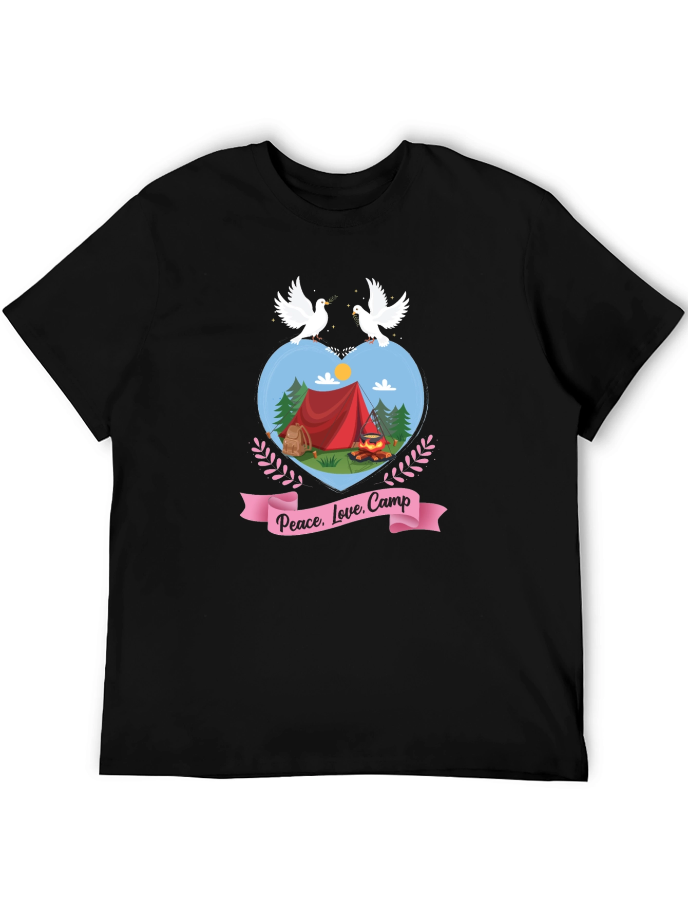 Peace Love Camp Graphic T-Shirt