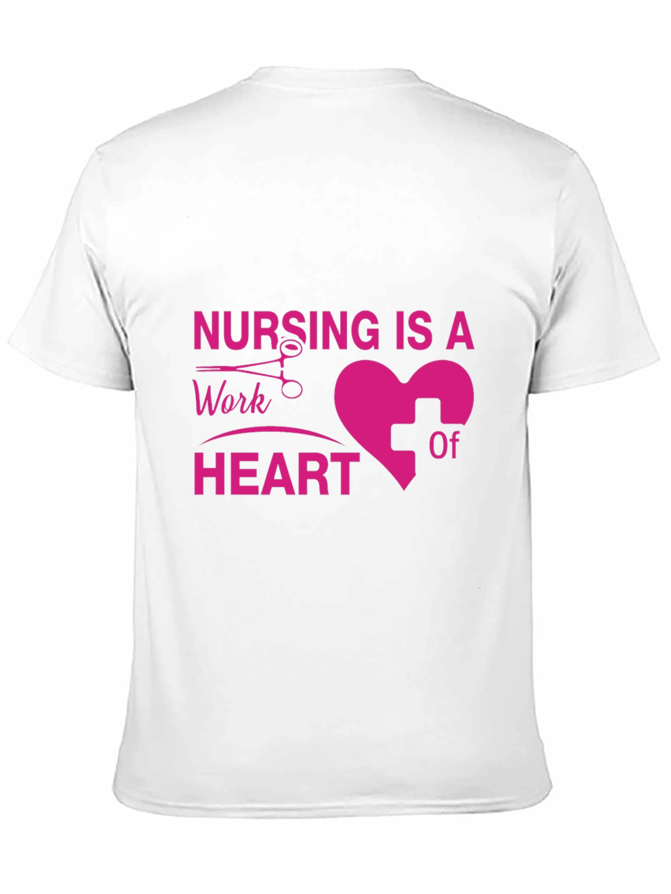 Nursing is a Work of Heart Black T-Shirt