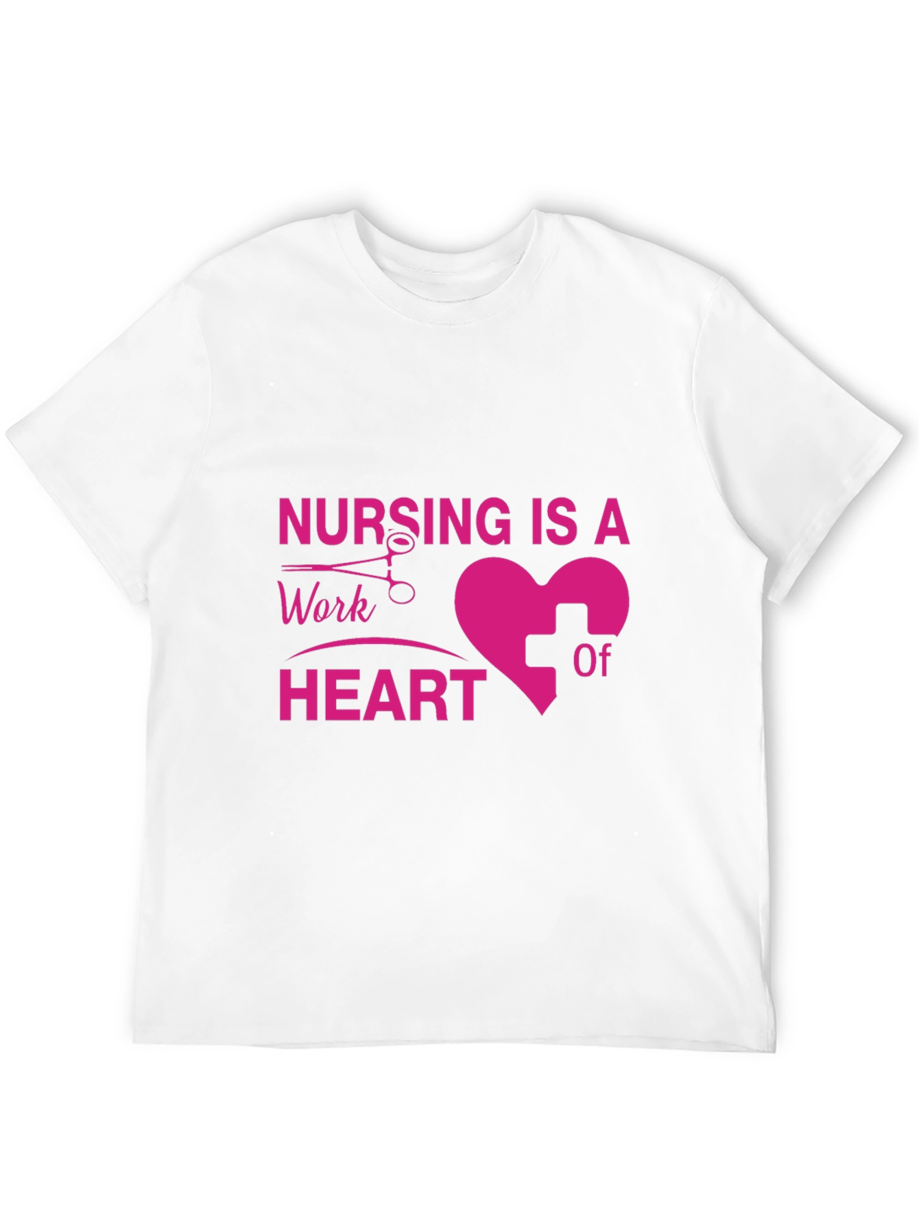 Nursing is a Work of Heart Black T-Shirt
