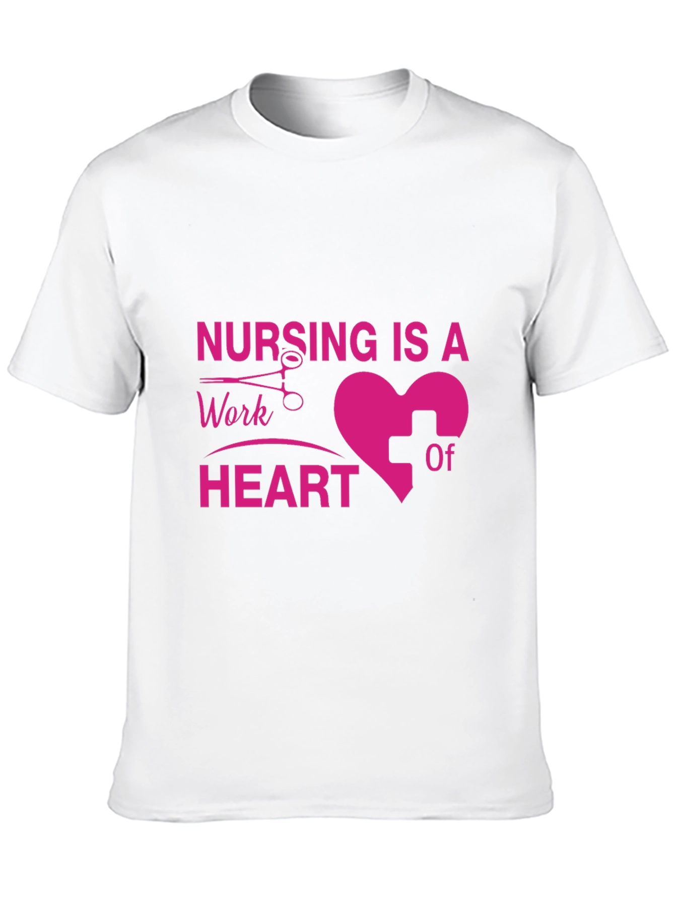 Nursing is a Work of Heart Black T-Shirt