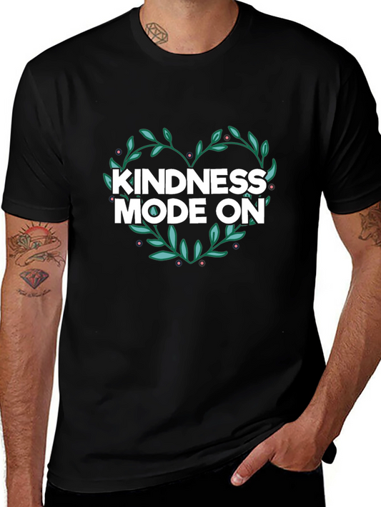 Kindness Mode On Graphic Tee - Black