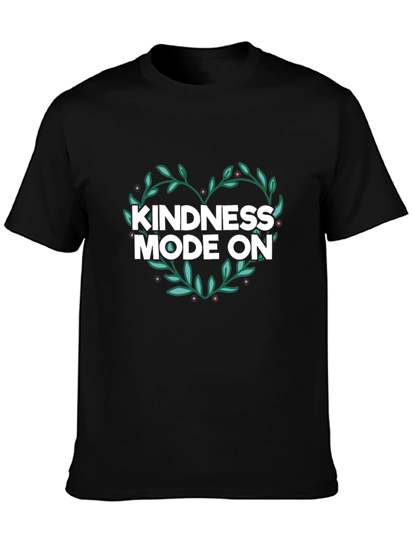Kindness Mode On Graphic Tee - Black