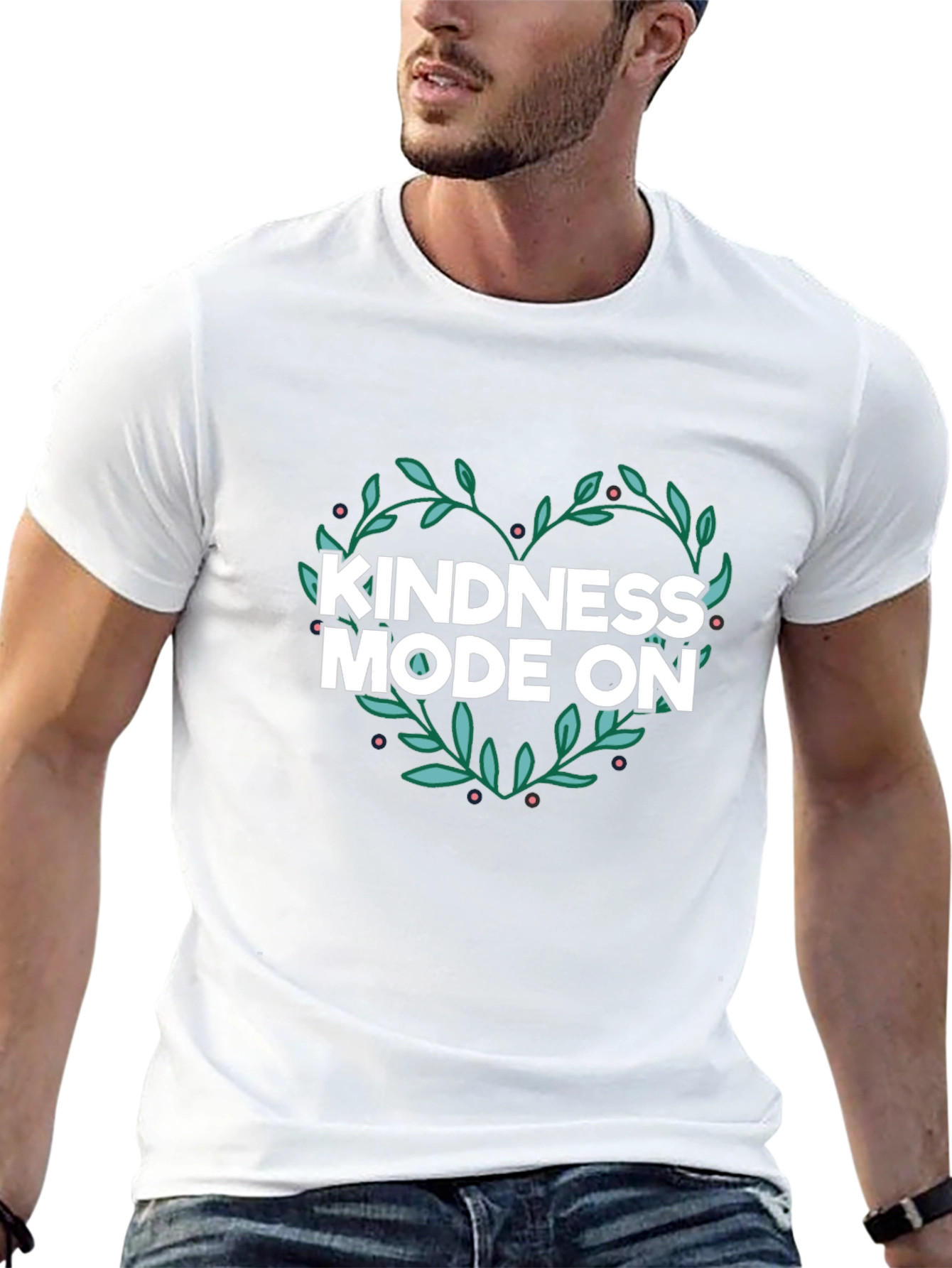 Kindness Mode On Graphic Tee - Black