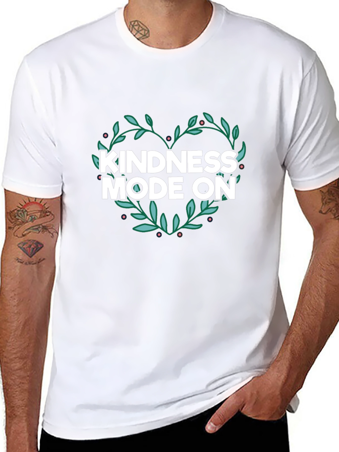 Kindness Mode On Graphic Tee - Black