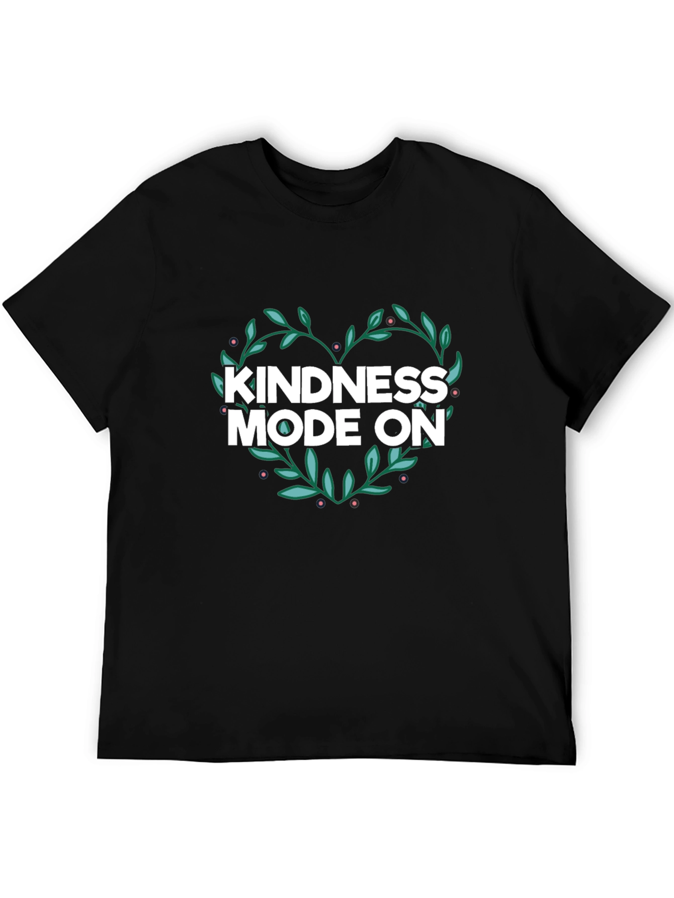 Kindness Mode On Graphic Tee - Black