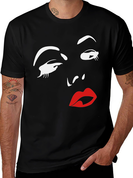 Graphic Print Tee - Retro Glamour T-Shirt