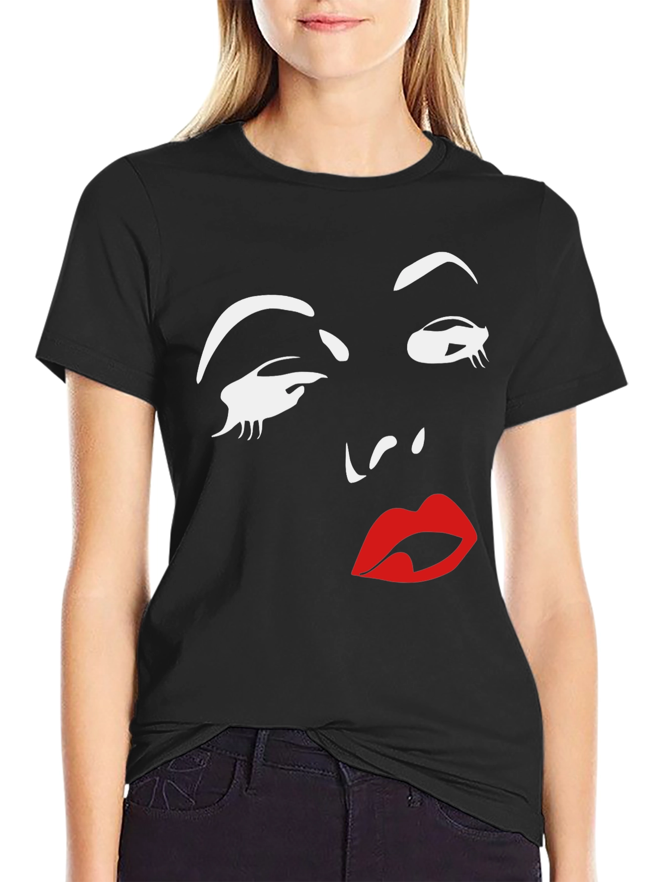 Graphic Print Tee - Retro Glamour T-Shirt