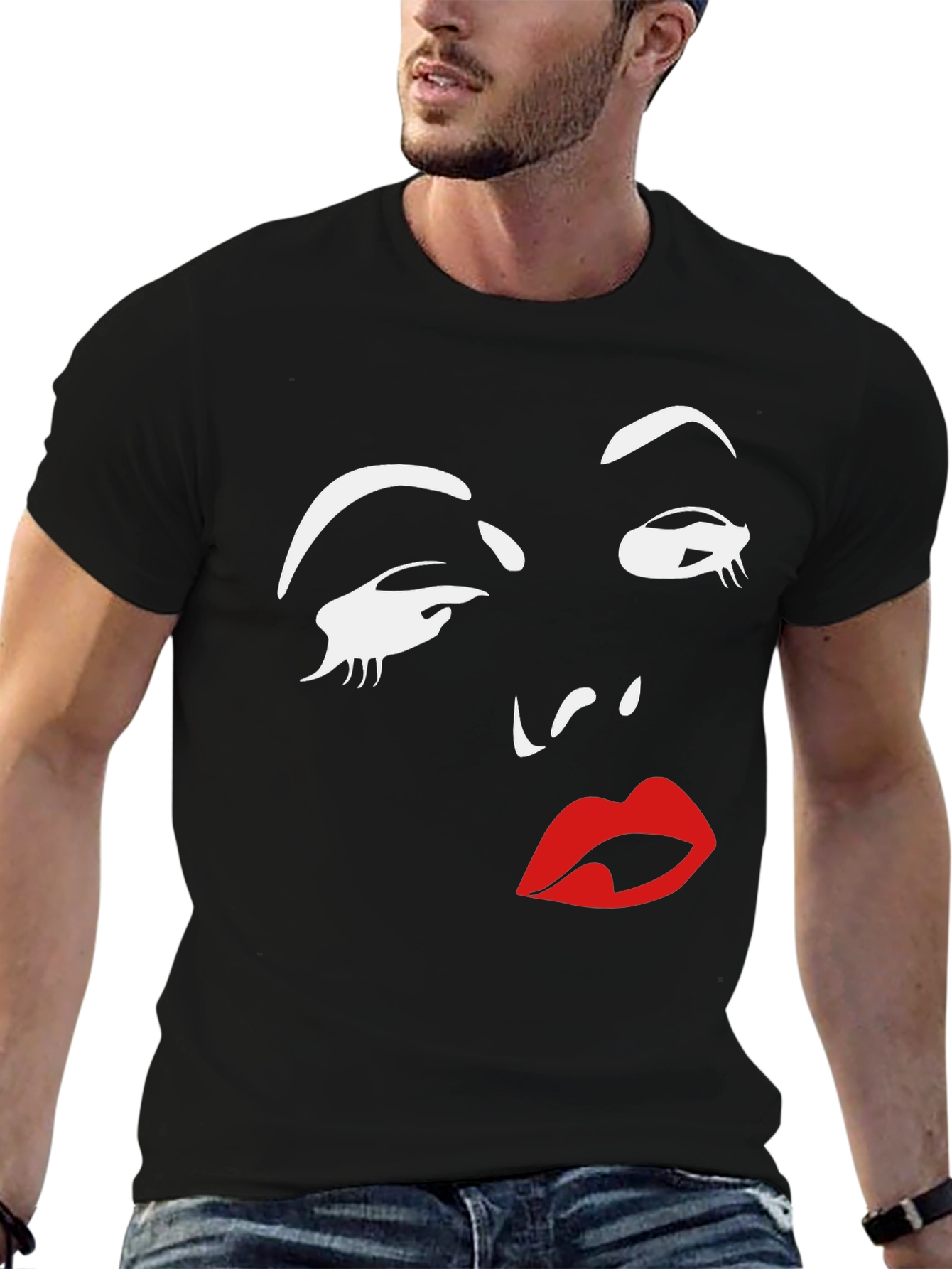 Graphic Print Tee - Retro Glamour T-Shirt