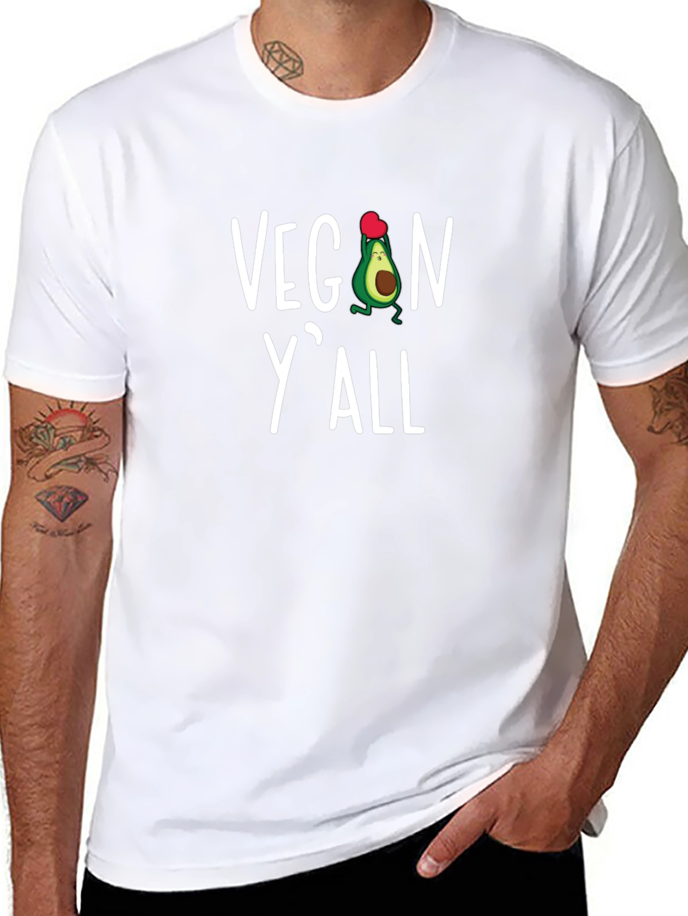 Vegan Yall Avocado Graphic Tee