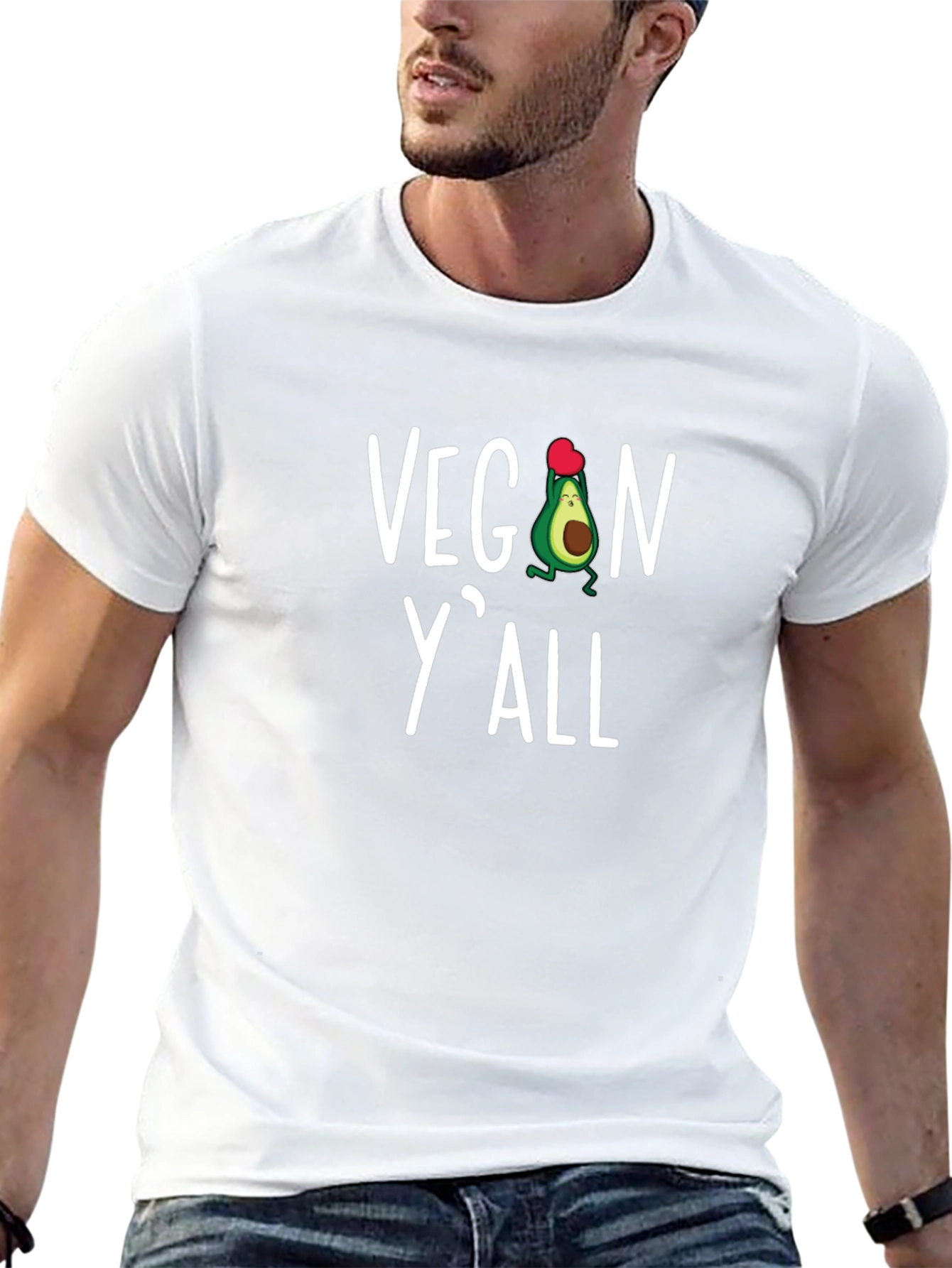 Vegan Yall Avocado Graphic Tee