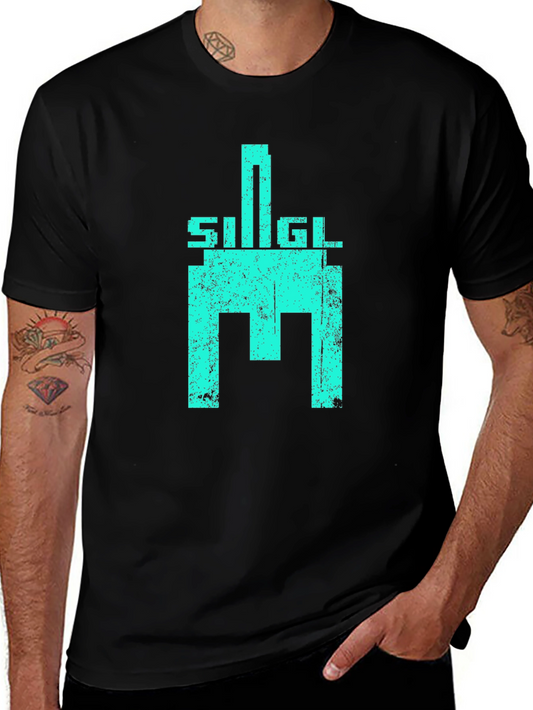 Retro SIGL Graphic T-Shirt - Distressed Print