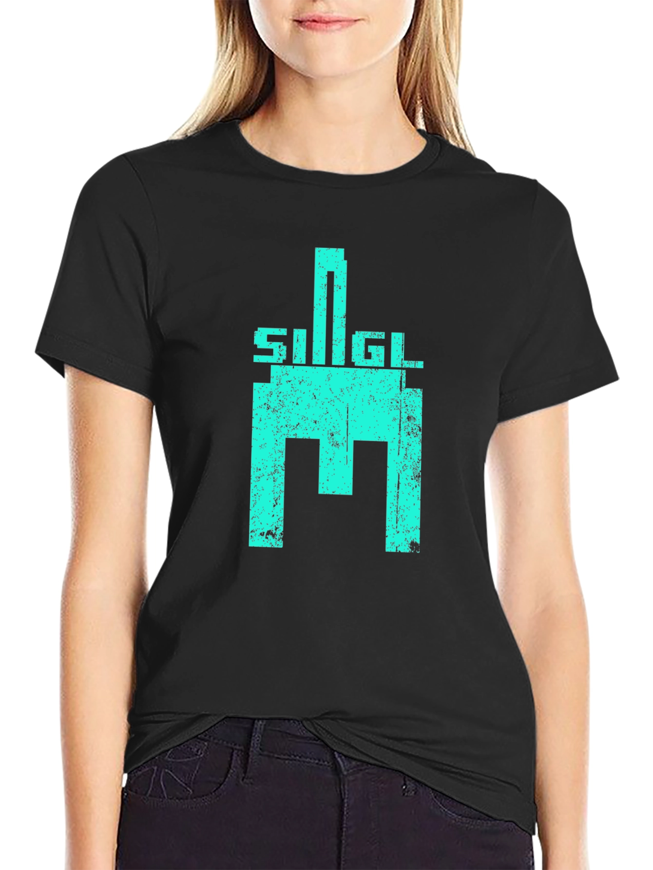 Retro SIGL Graphic T-Shirt - Distressed Print