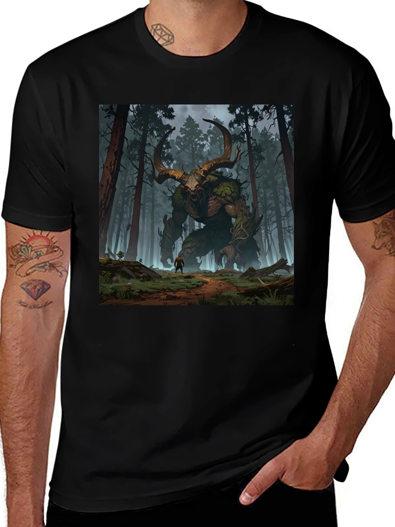 Monster in the Woods Graphic Tee