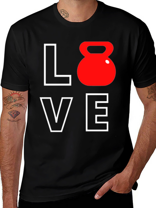 Love Kettlebell T-Shirt - Workout Motivation