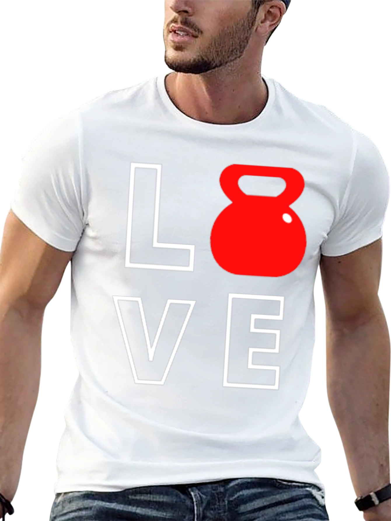 Love Kettlebell T-Shirt - Workout Motivation