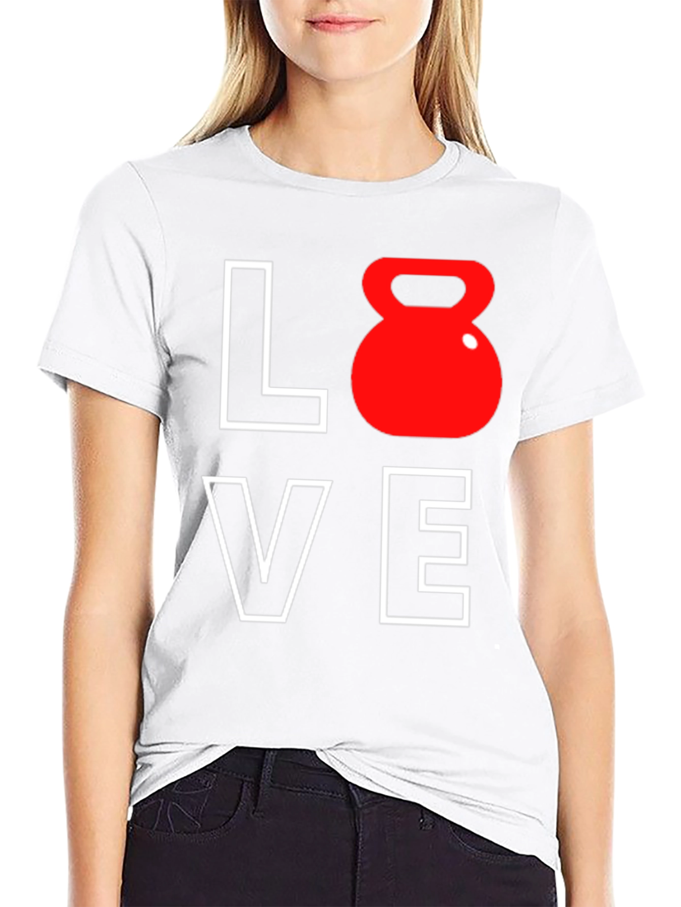 Love Kettlebell T-Shirt - Workout Motivation