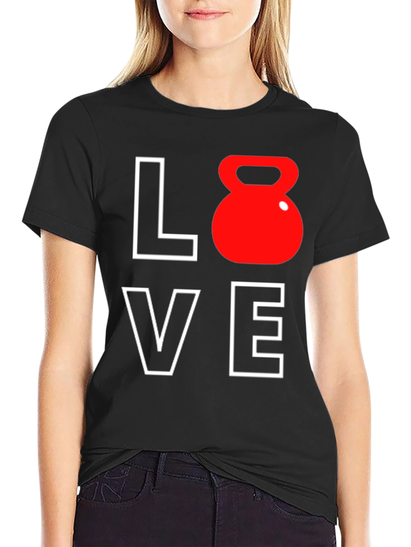 Love Kettlebell T-Shirt - Workout Motivation