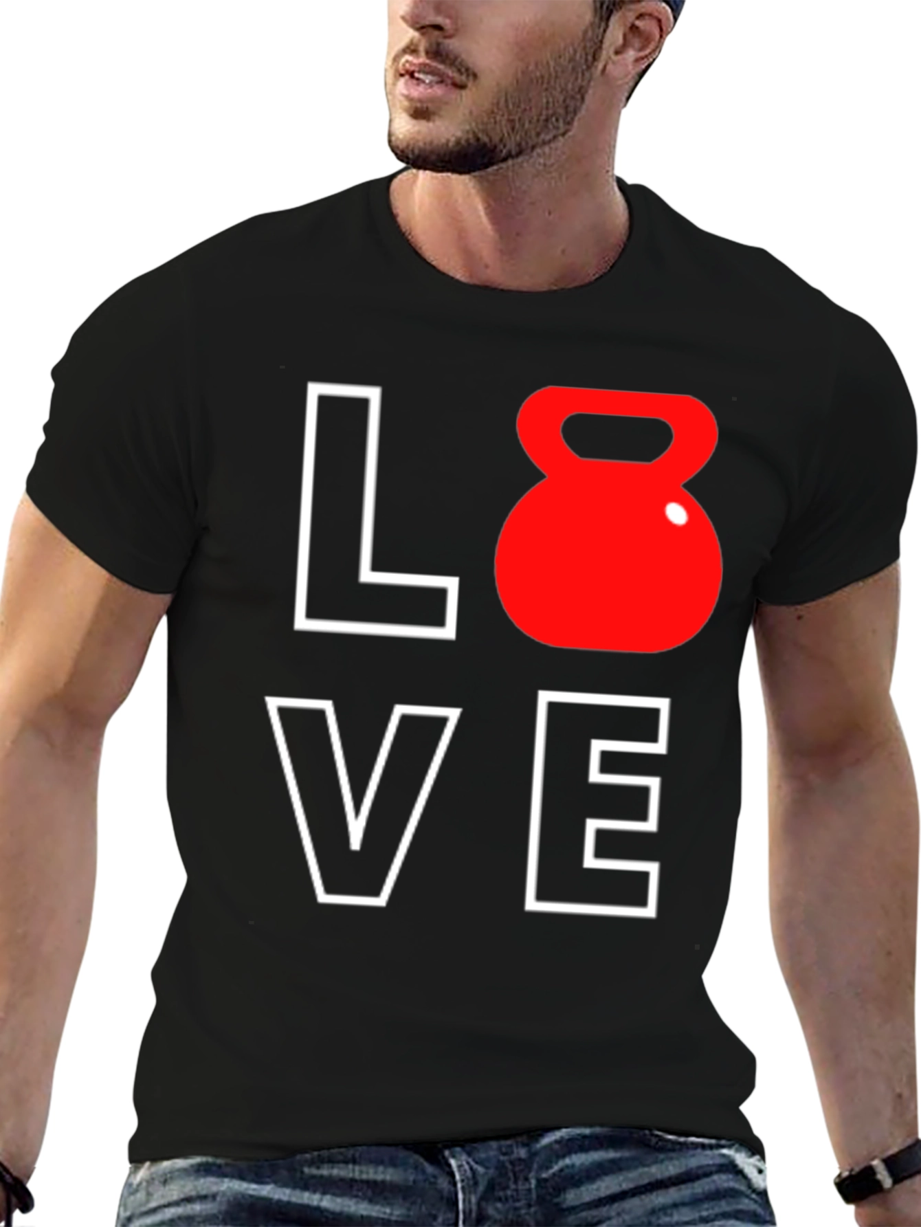 Love Kettlebell T-Shirt - Workout Motivation