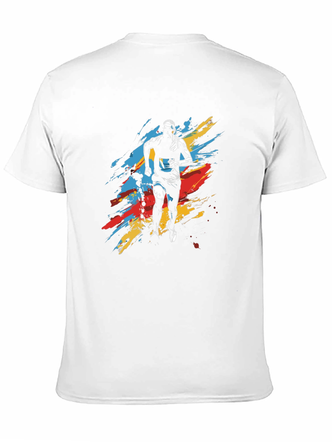 Mens Running Graphic Tee - Black