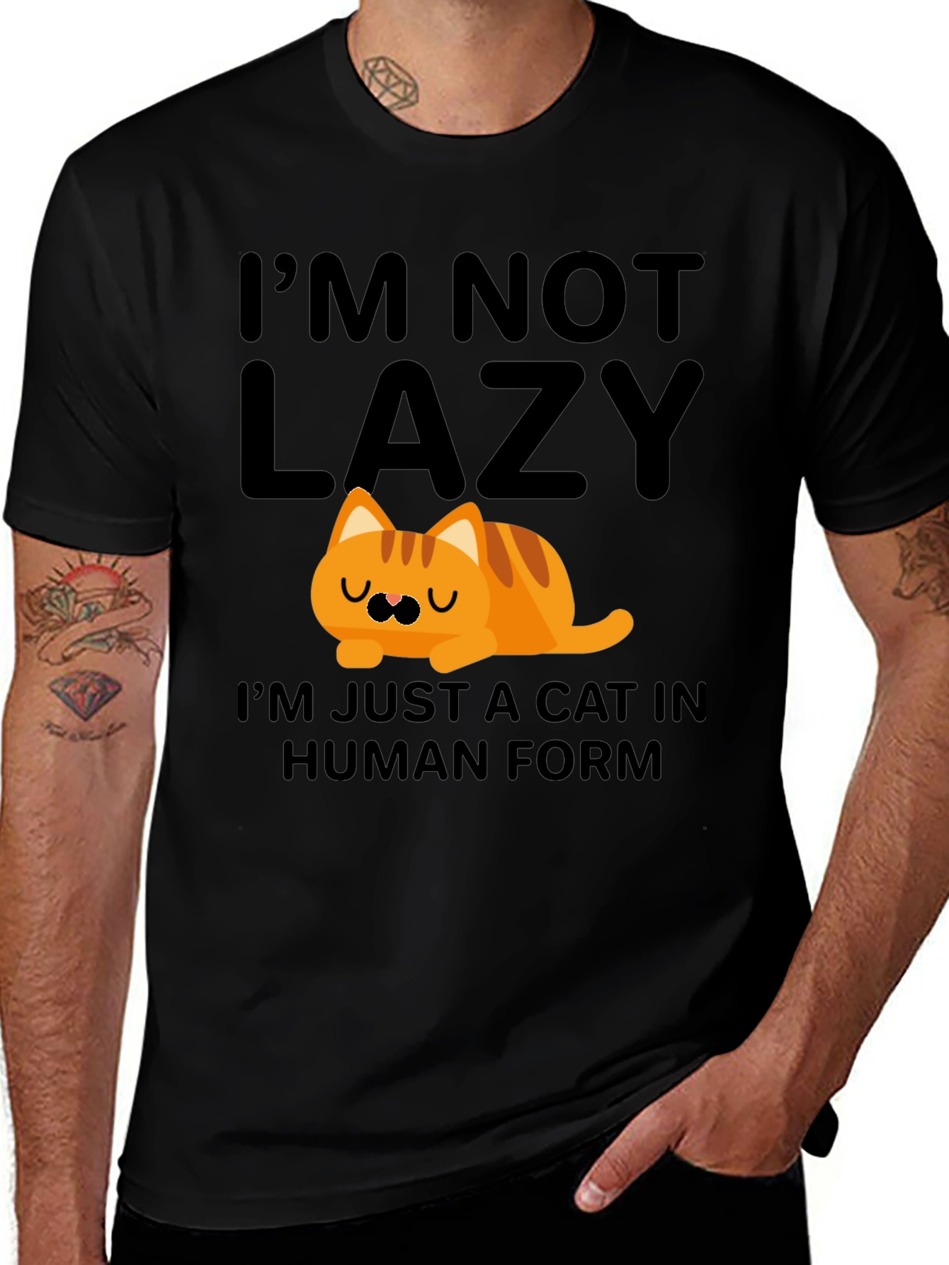 Im Not Lazy Cat T-Shirt
