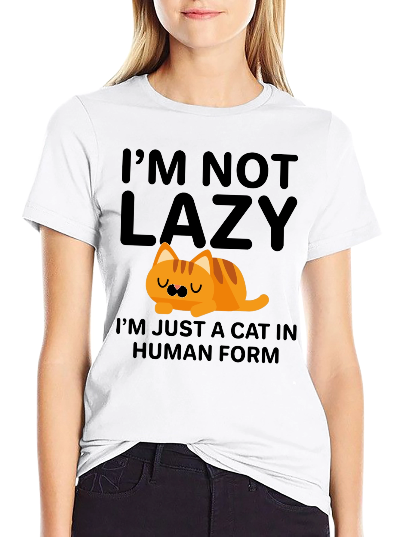 Im Not Lazy Cat T-Shirt