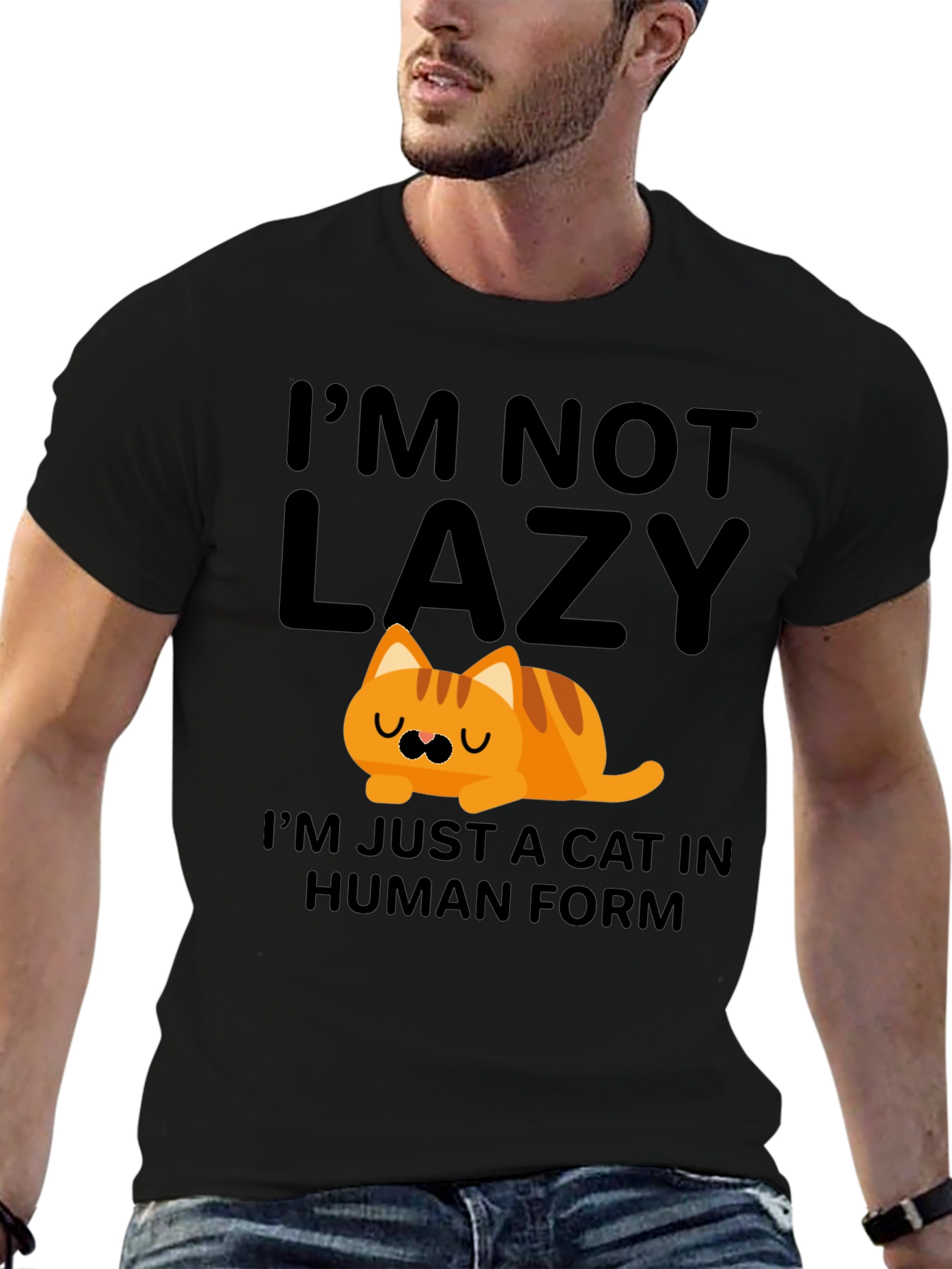 Im Not Lazy Cat T-Shirt