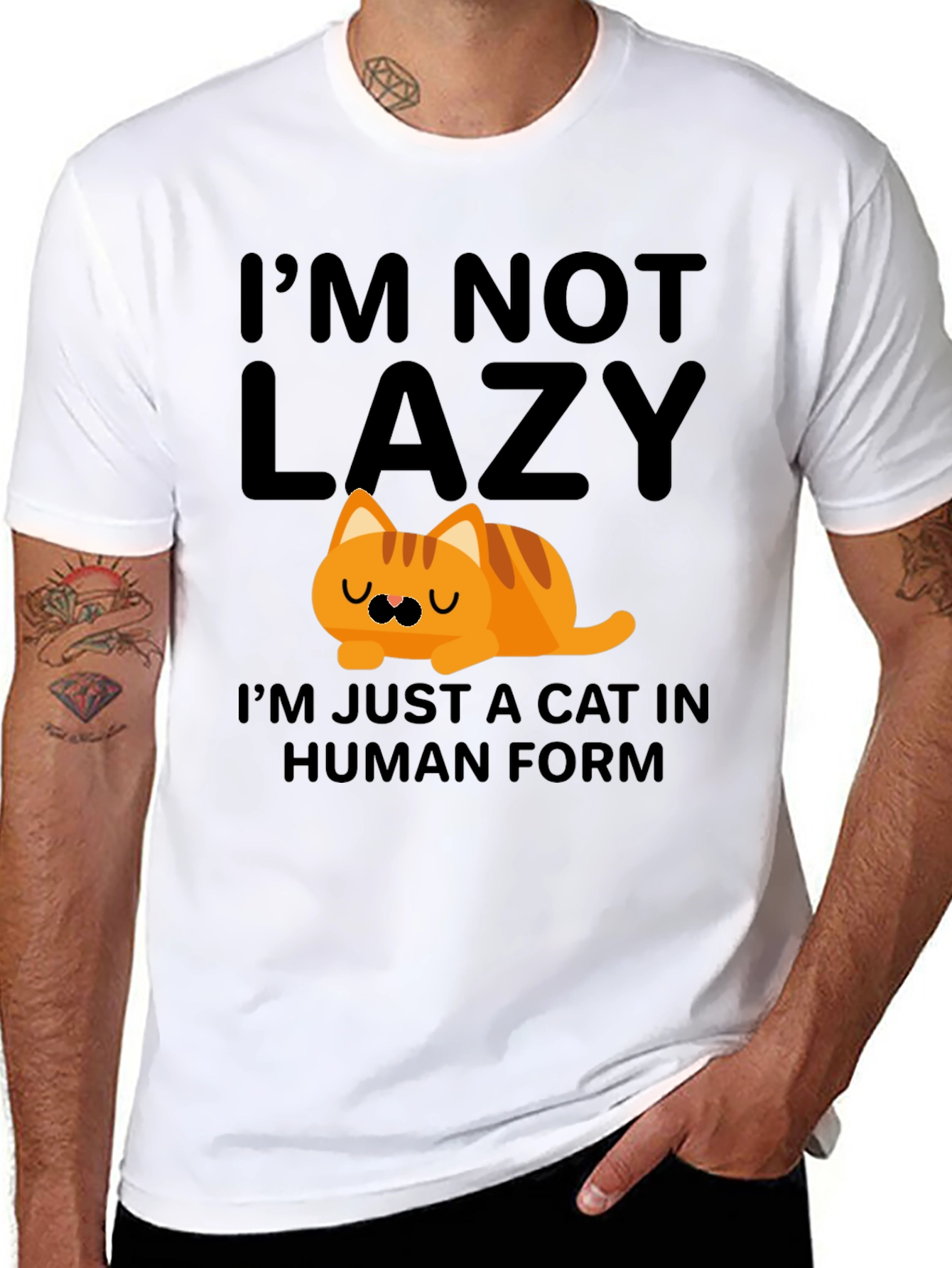 Im Not Lazy Cat T-Shirt