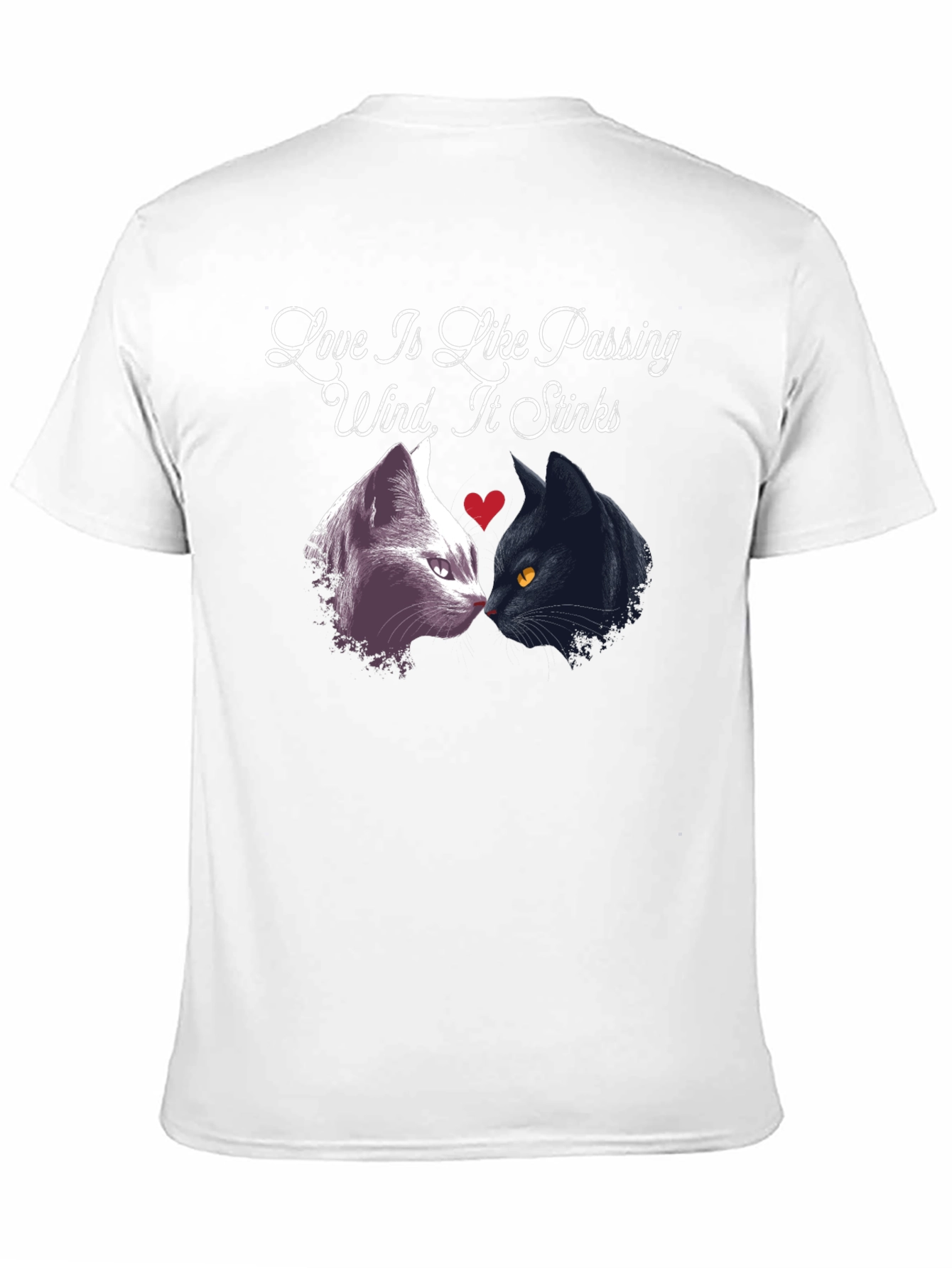 Love Stinks T-Shirt Funny Cat Tee