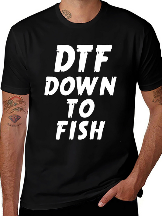 DTF Down To Fish Mens Graphic Tee